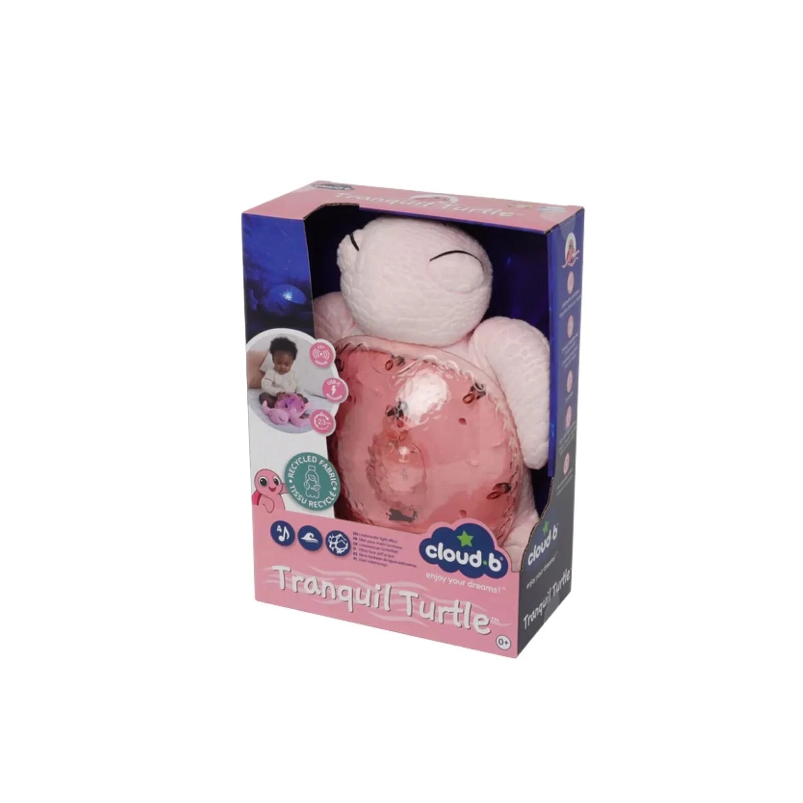 Cloud.b Tranquil Turtle White Noise & Night Light - Pink - ebebek - Black Friday