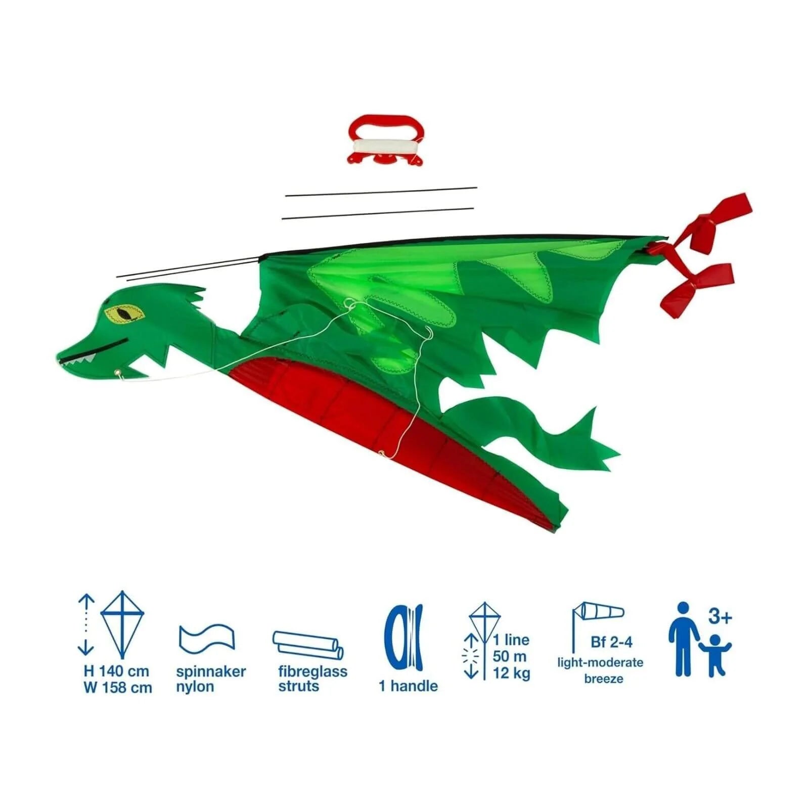 Brookite 3D Chinese Dragon Kite - ebebek - Black Friday