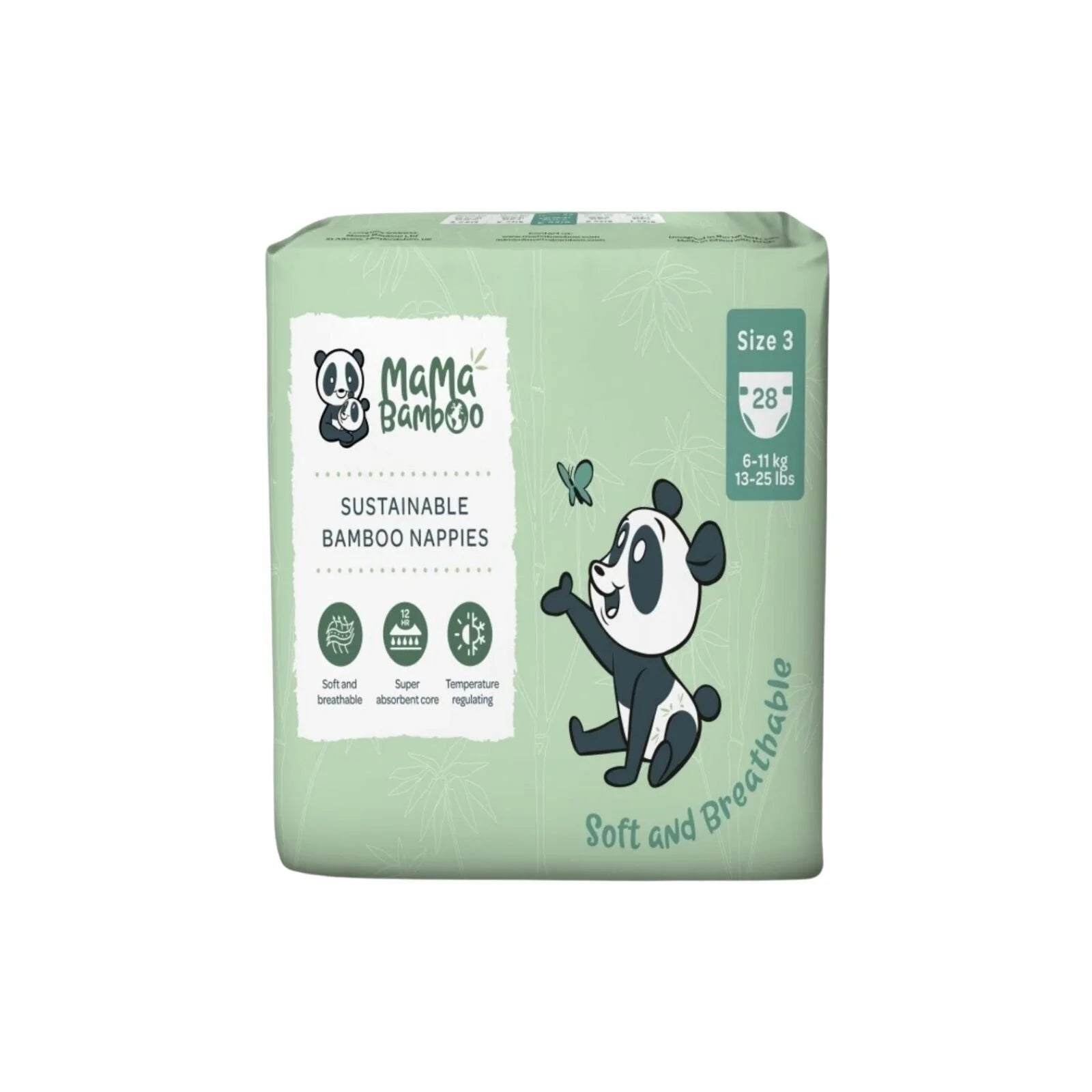 Mama Bamboo Sustainable Bamboo Size 3 - 28 nappies - ebebek - Black Friday