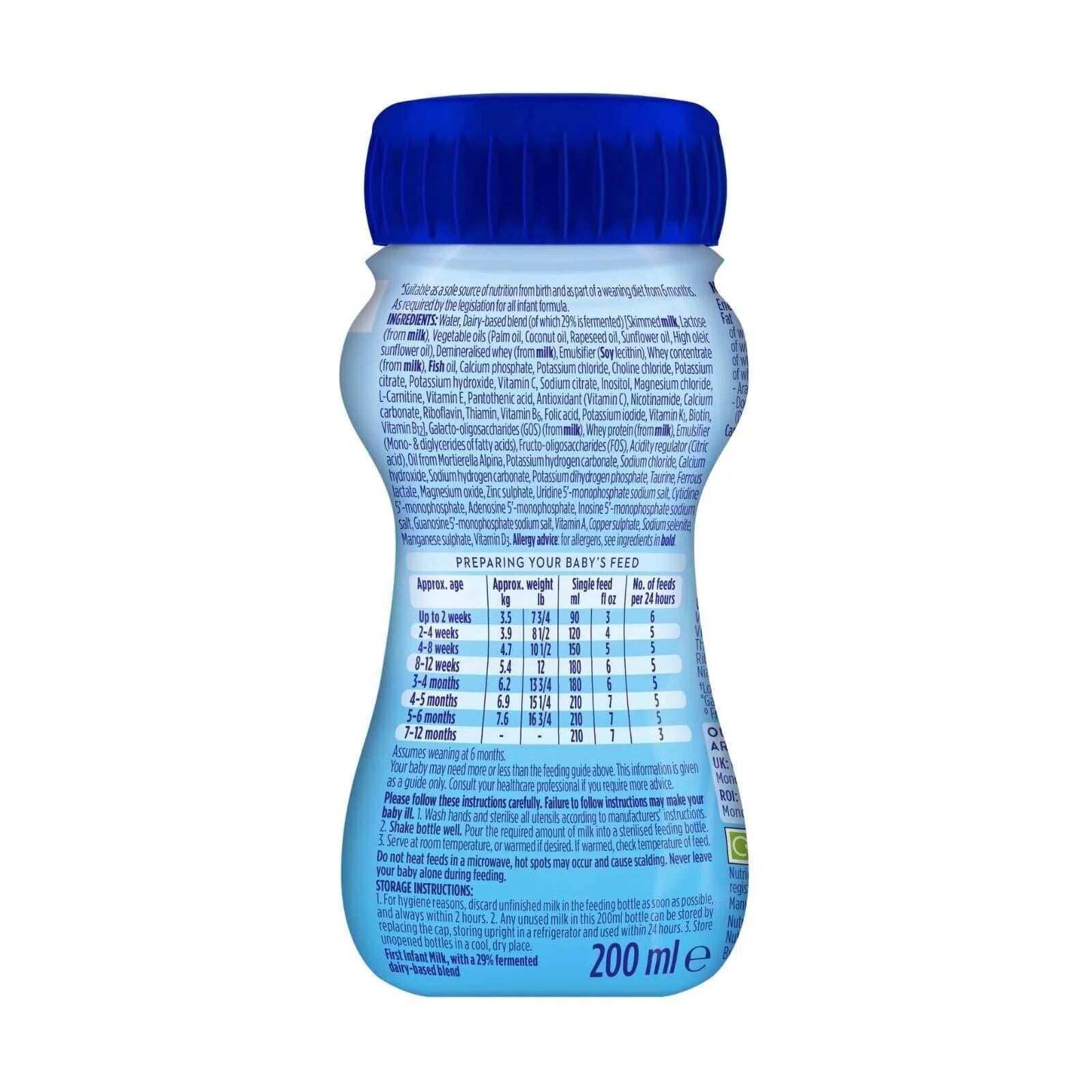 Aptamil 1 First Infant Ready to Feed Liquid Milk from Birth 200ml - ebebek - Black Friday