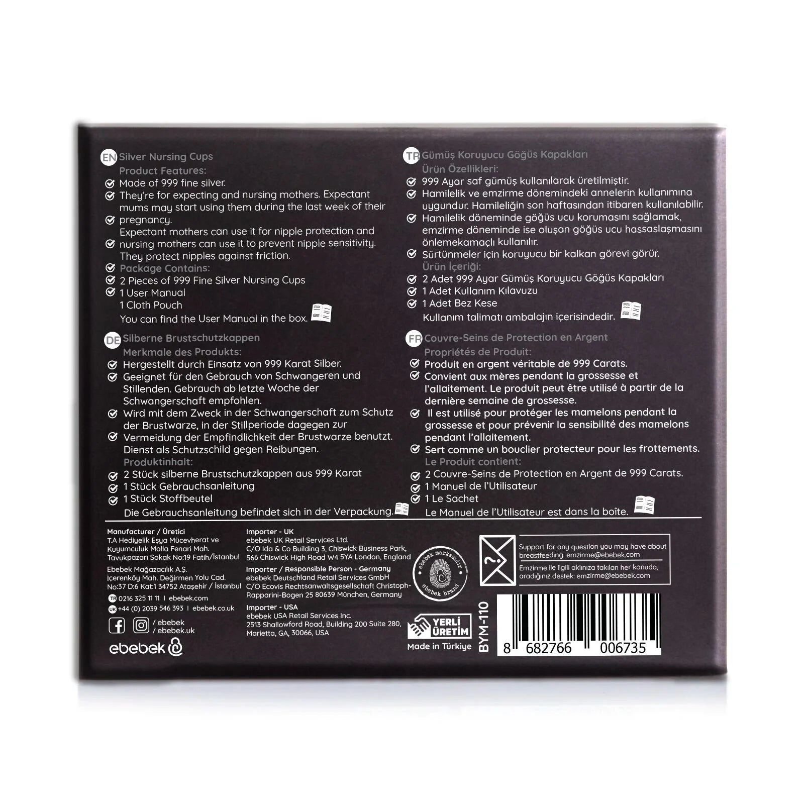 ebebek baby mom 2 - Pack 999 Sterling Silver Nipple Shield Cover/Nipple Cups - ebebek - Black Friday