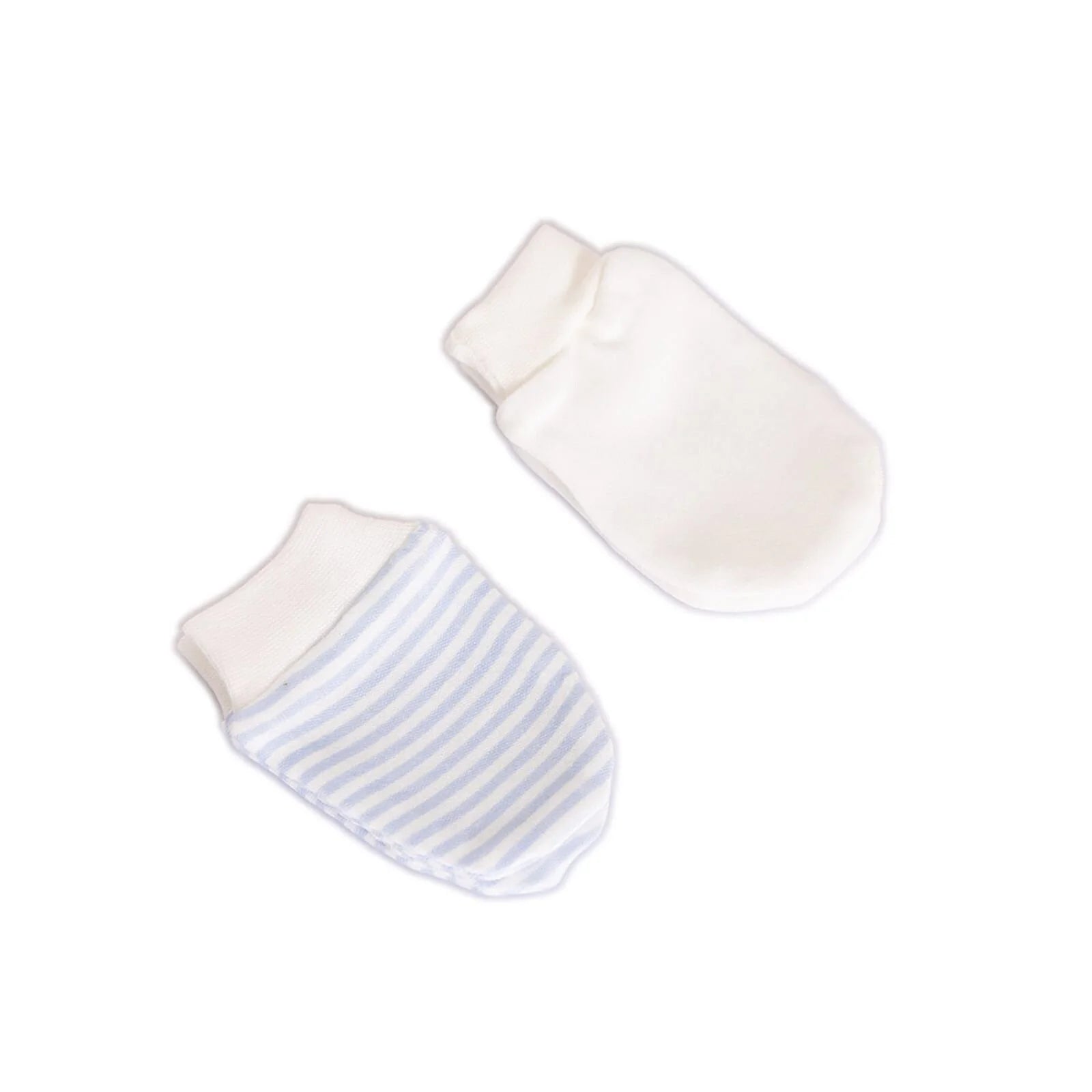 HelloBaby Newborn Striped - Straight Mittens - Blue - HelloBaby - ebebek