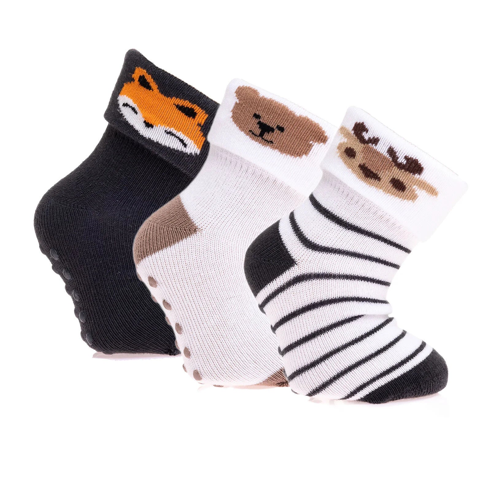 HelloBaby Boy Baby Socks 3 Pack - Dark Grey - ebebek - Black Friday
