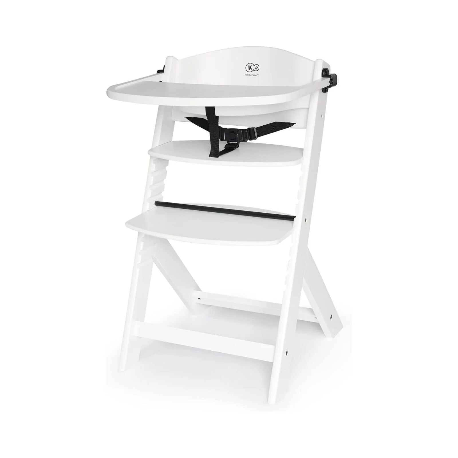Kinderkraft Enock Wooden Highchair - White - ebebek - Black Friday