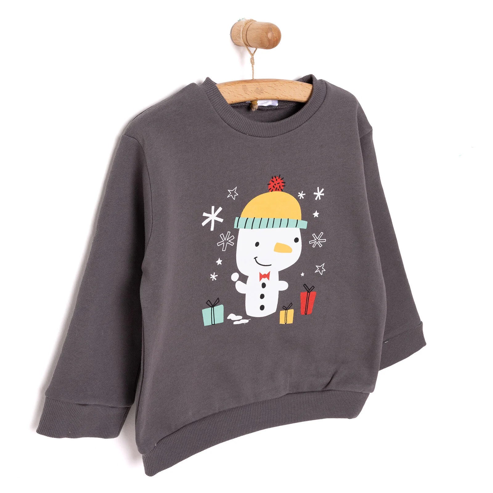 HelloBaby Snow Party Boy Sweatshirt - Black - ebebek - Black Friday