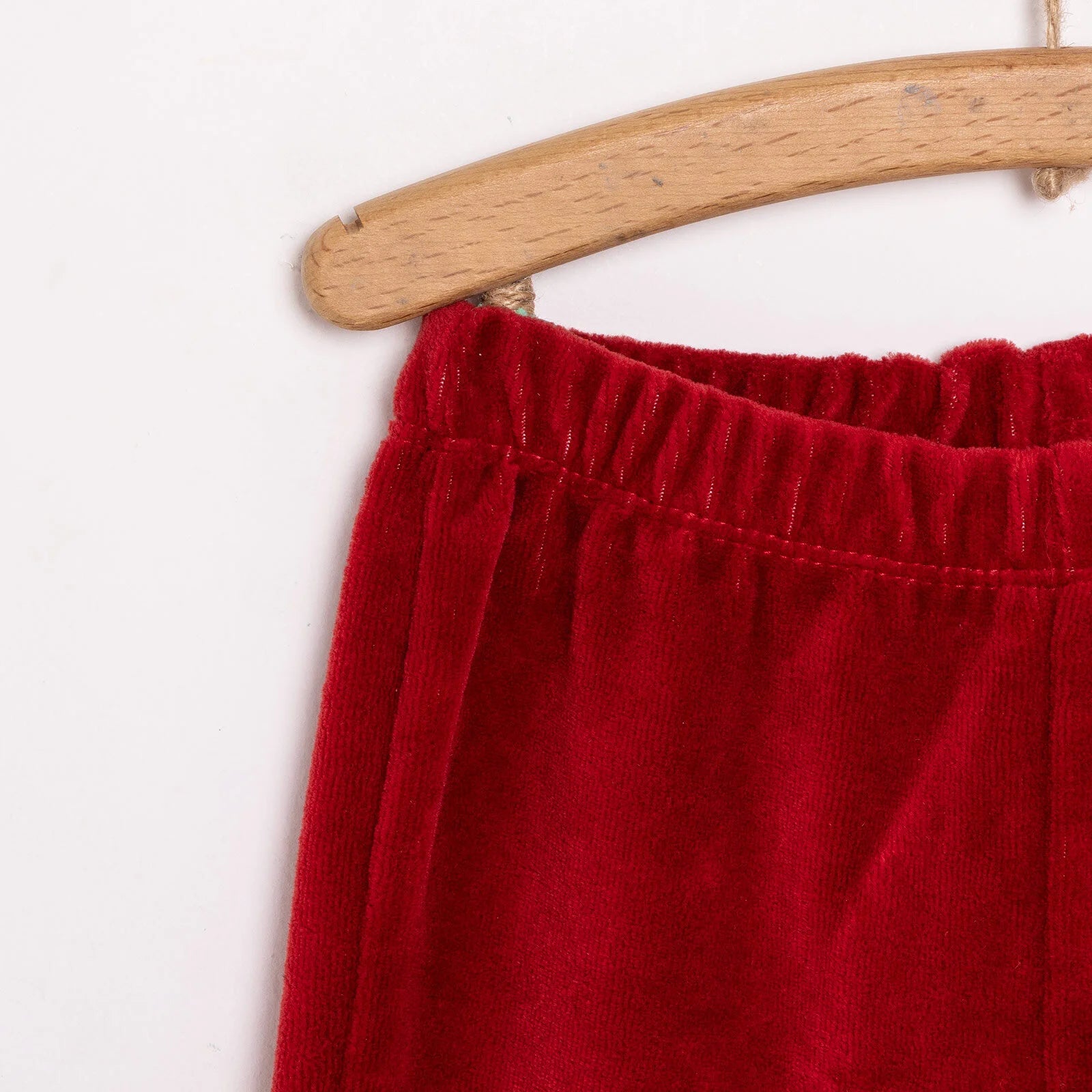 HelloBaby Basic Velvet Joggers - Maroon - ebebek - Black Friday