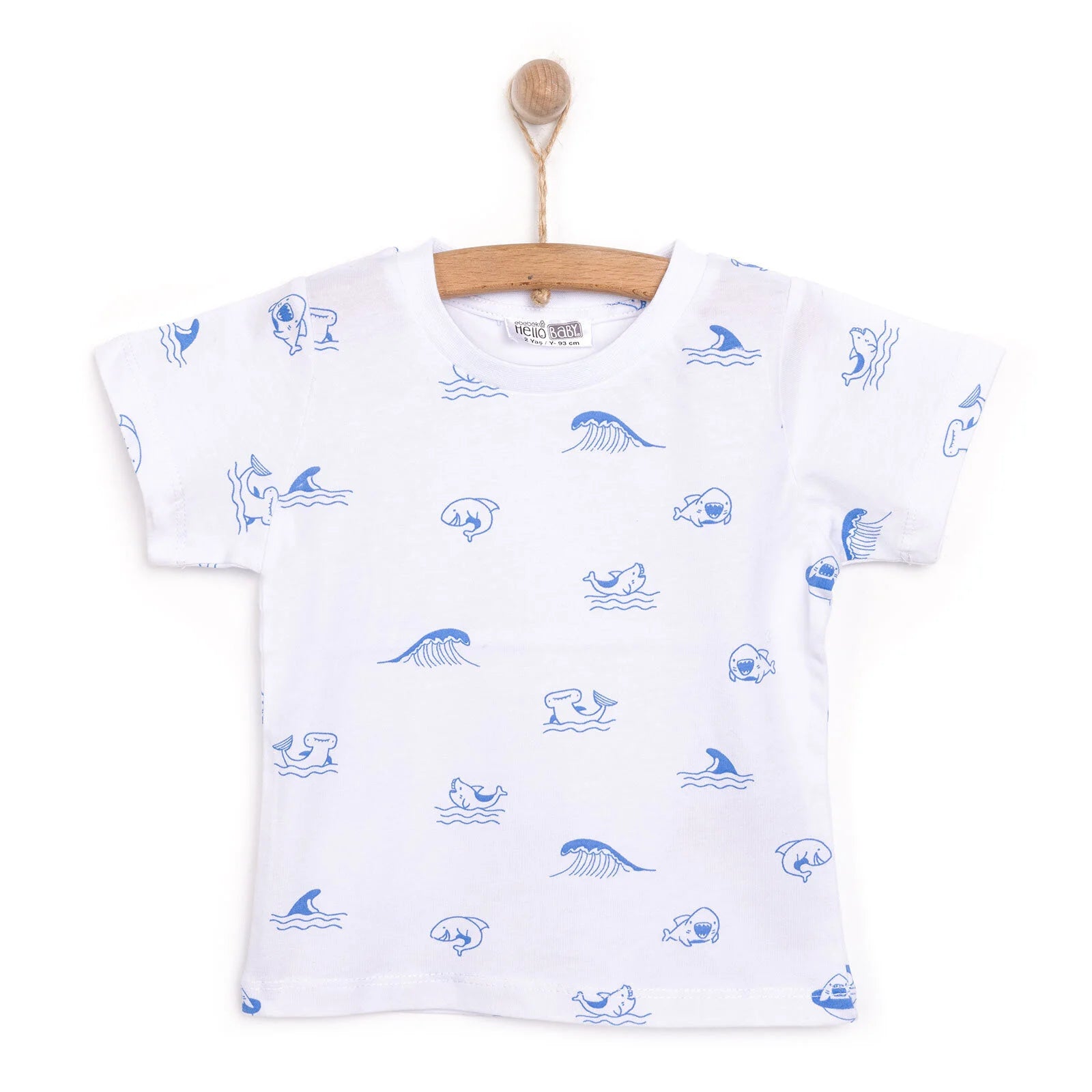 HelloBaby Baby Shark Boy T-shirt - White - ebebek - Black Friday