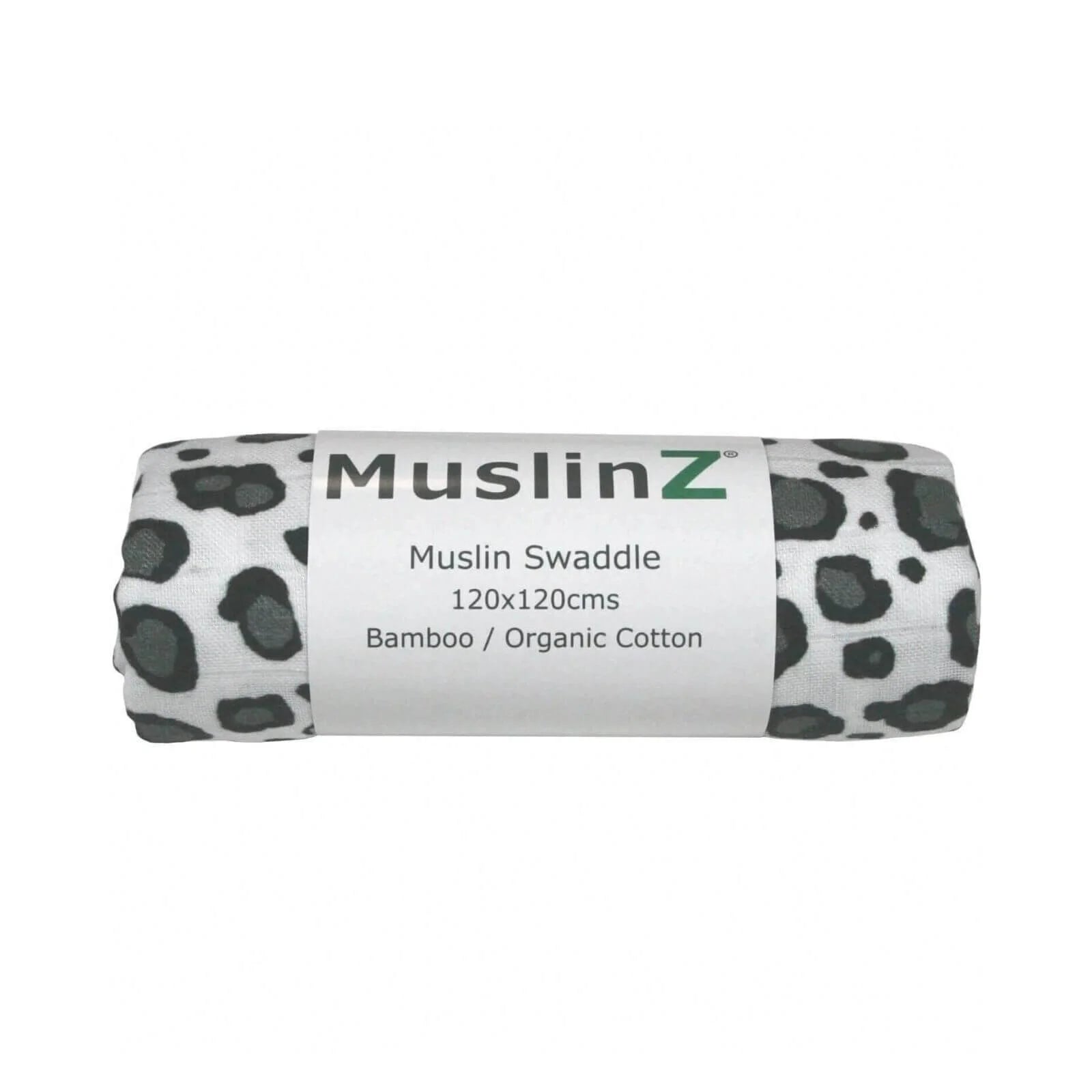 MuslinZ Bamboo/Organic Cotton Muslin Swaddle 120x120cm - Leopard - ebebek - Black Friday