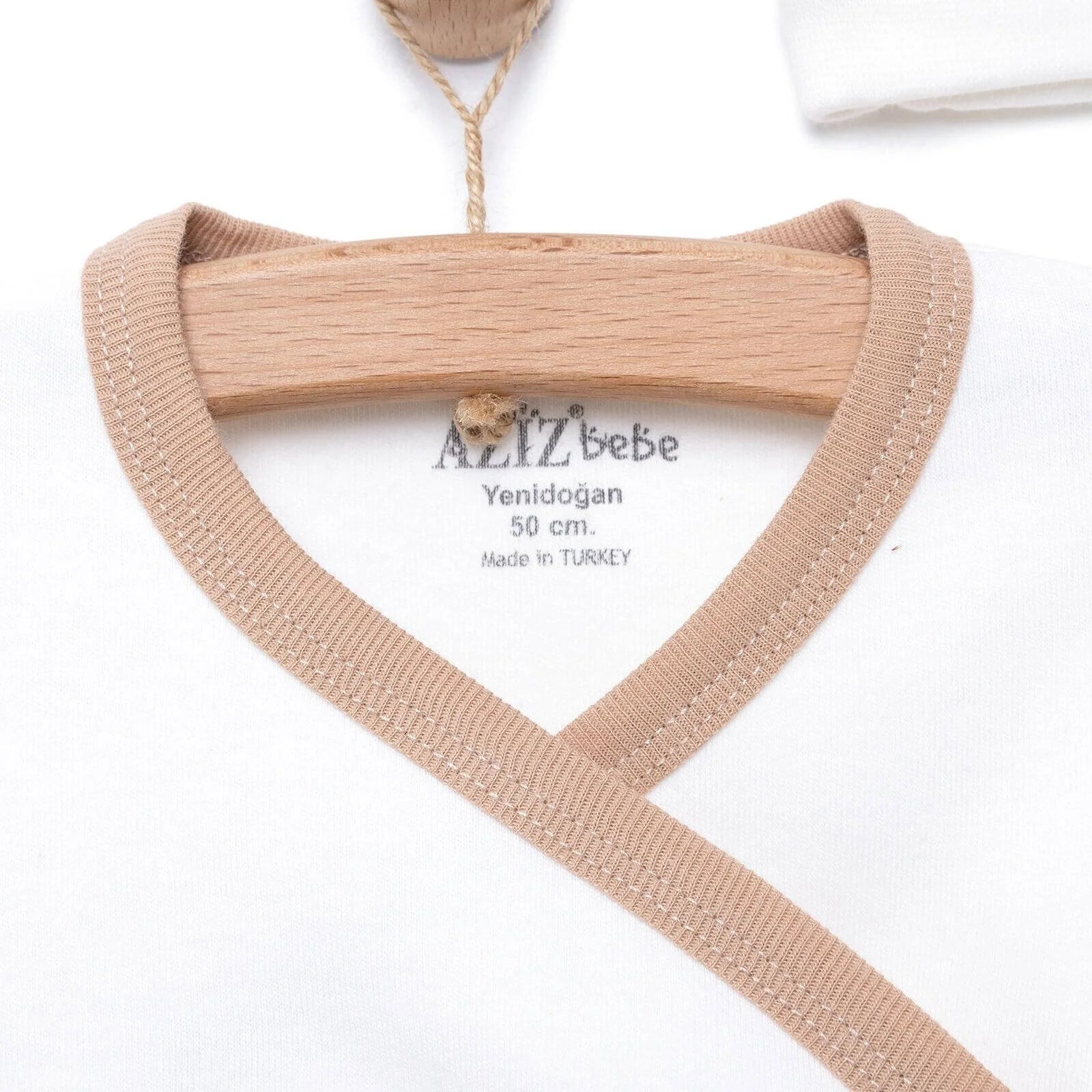 Aziz Bebe Newborn Suzene Embroidered Starter Set 5 pcs - Ecru - ebebek - Black Friday