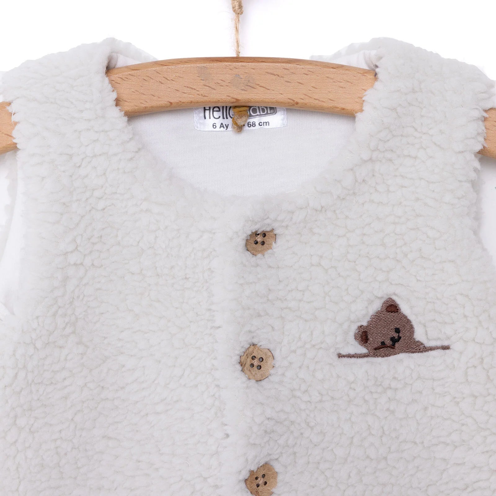 HelloBaby Newborn Girl Welsoft Vest - Light Grey - ebebek - Black Friday