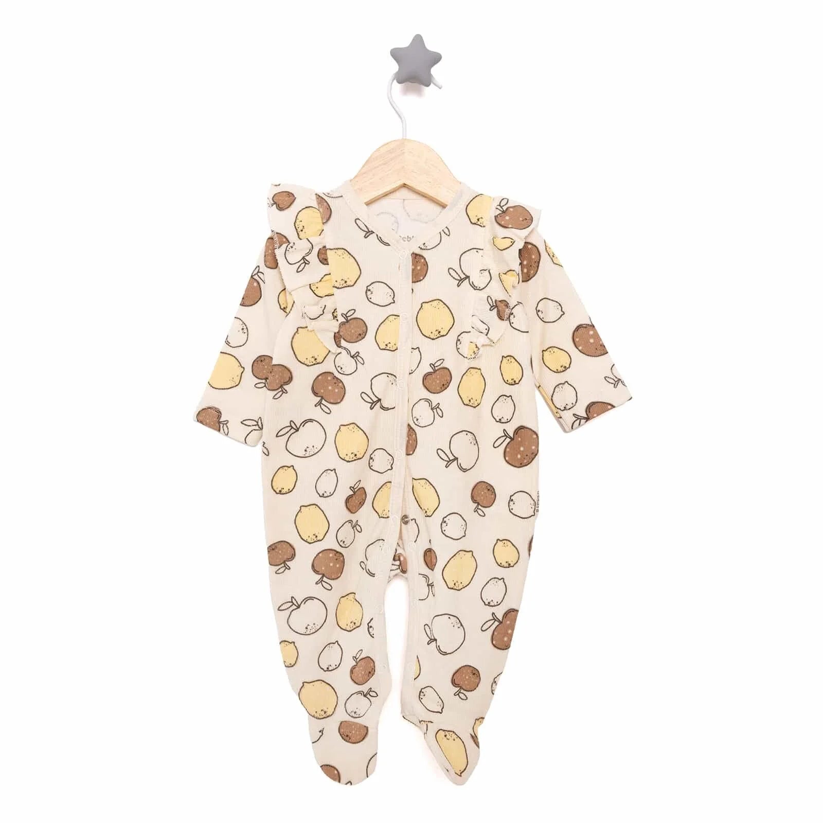 Bebbek Girl Footed Jumpsuit - Beige - ebebek - Black Friday