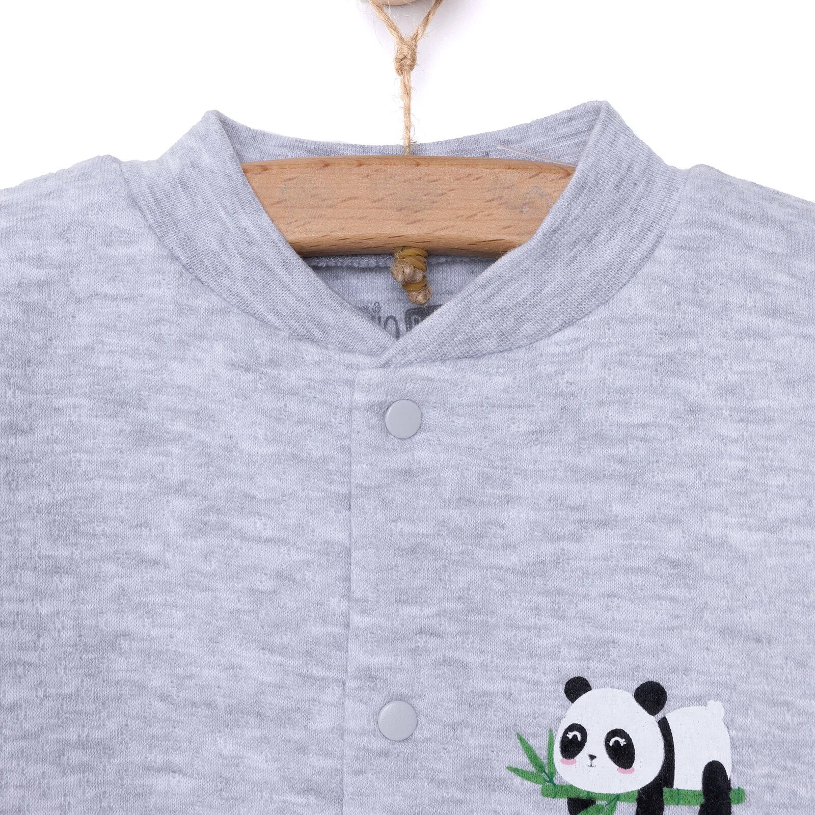 HelloBaby Unisex Quilted Cardigan - Grey Melange - ebebek - Black Friday