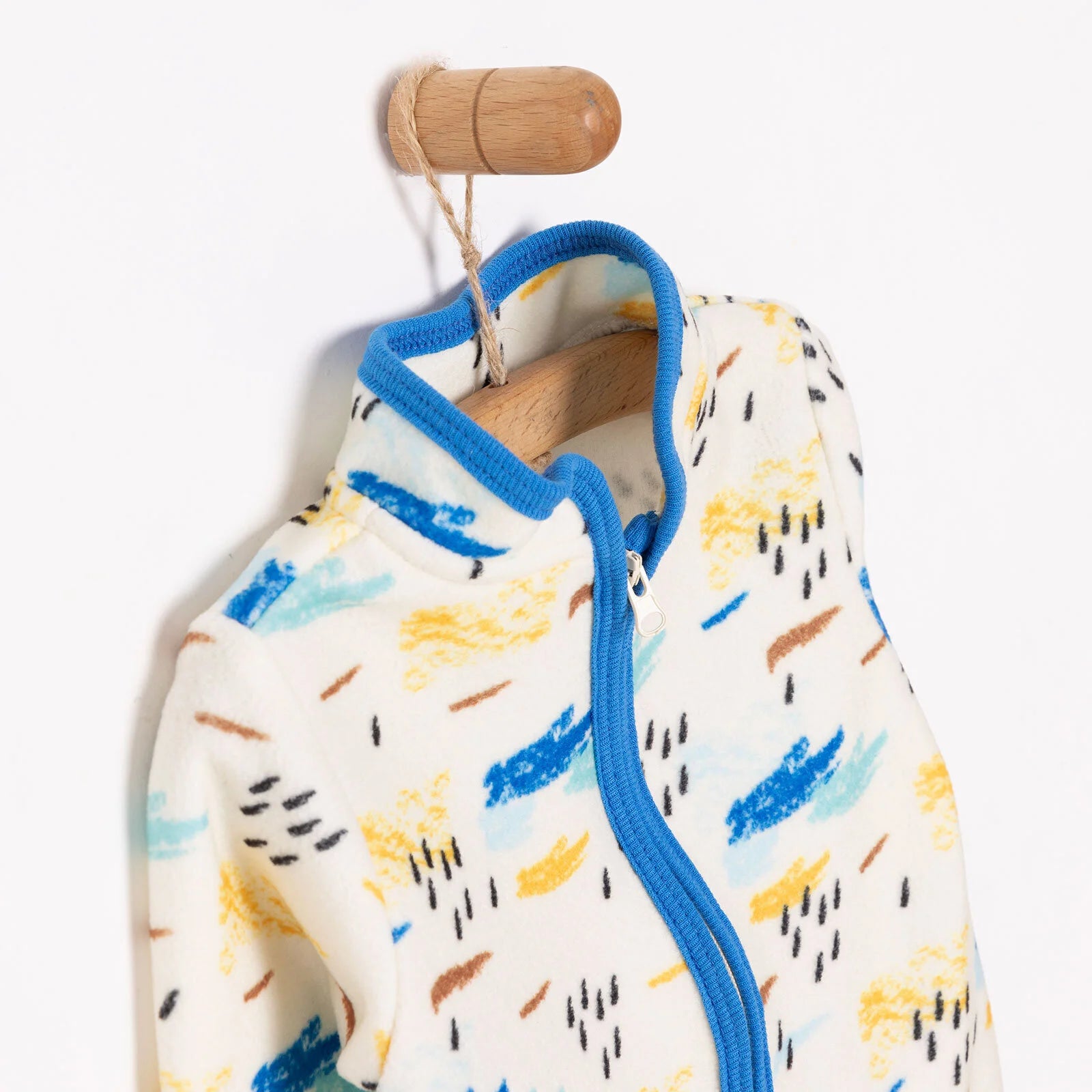 HelloBaby Basic Repeat Printed Fleece Cardigan - Printed - ebebek - Black Friday