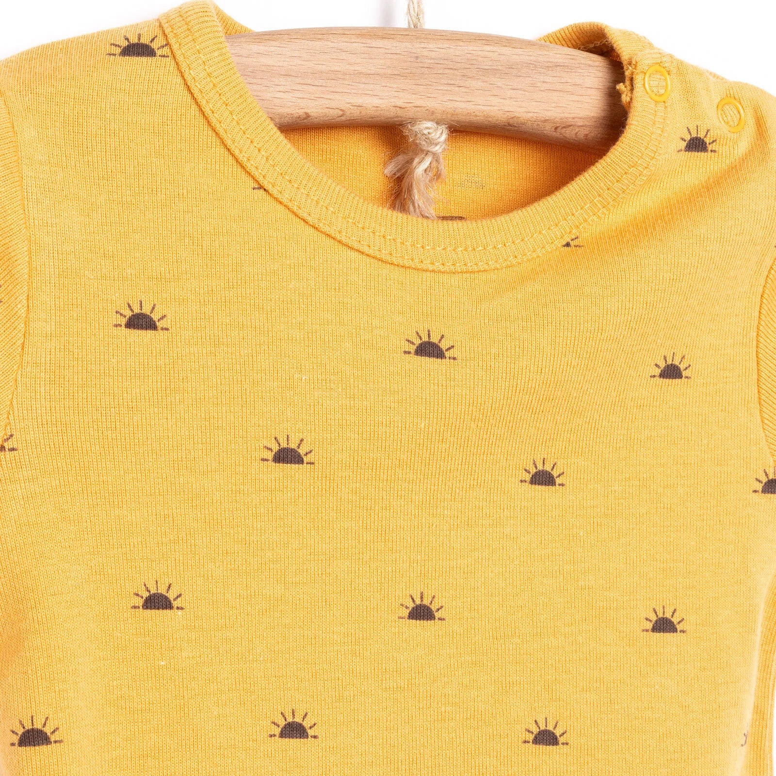 HelloBaby Baby Girl Short Sleeve Body - Mustard - ebebek - Black Friday