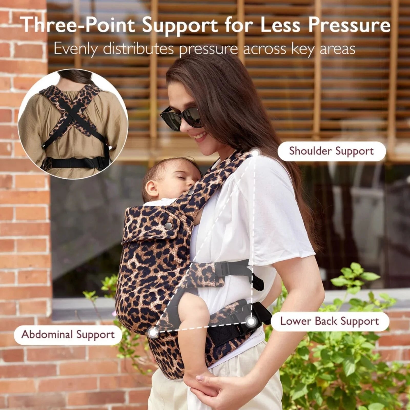 Momcozy Baby Carrier Newborn to Toddler Cotton - Leopard - ebebek - Black Friday