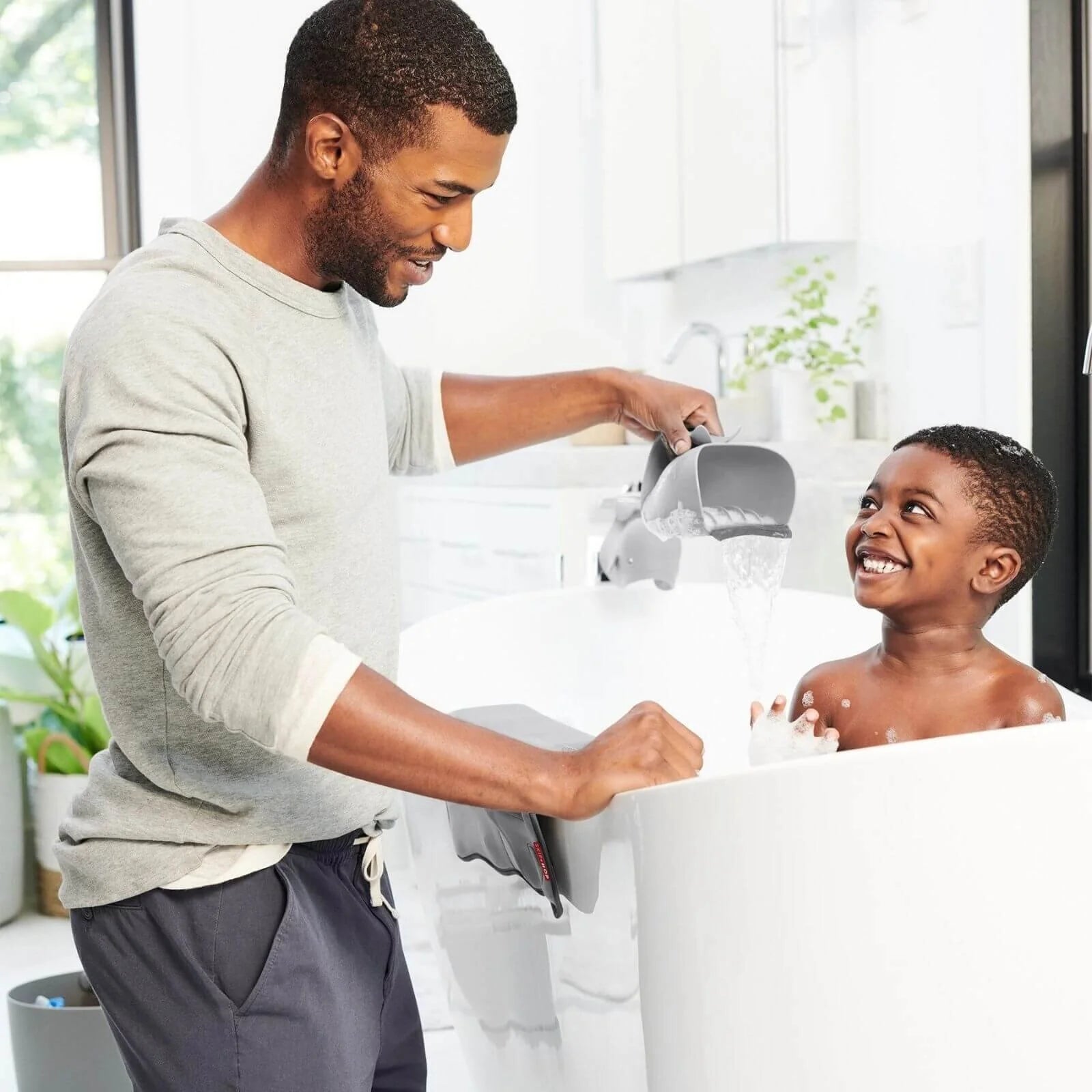 Skip Hop Moby Waterfall Bath Rinser Grey - ebebek - Black Friday