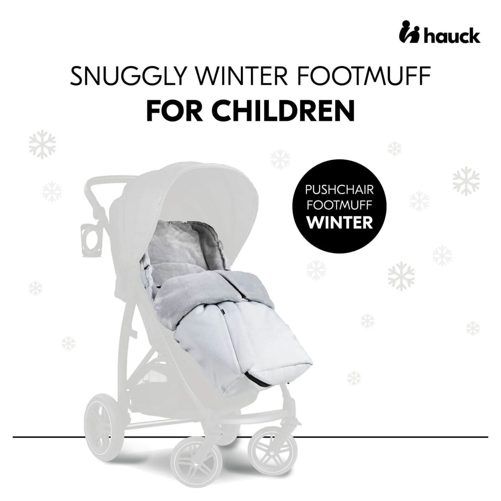 Hauck Pushchair Footmuff - Winter Grey - ebebek - Black Friday