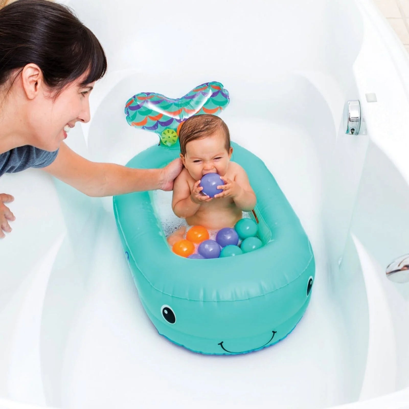 Infantino Whale Bubble Inflatable Bath Tub - ebebek - Black Friday