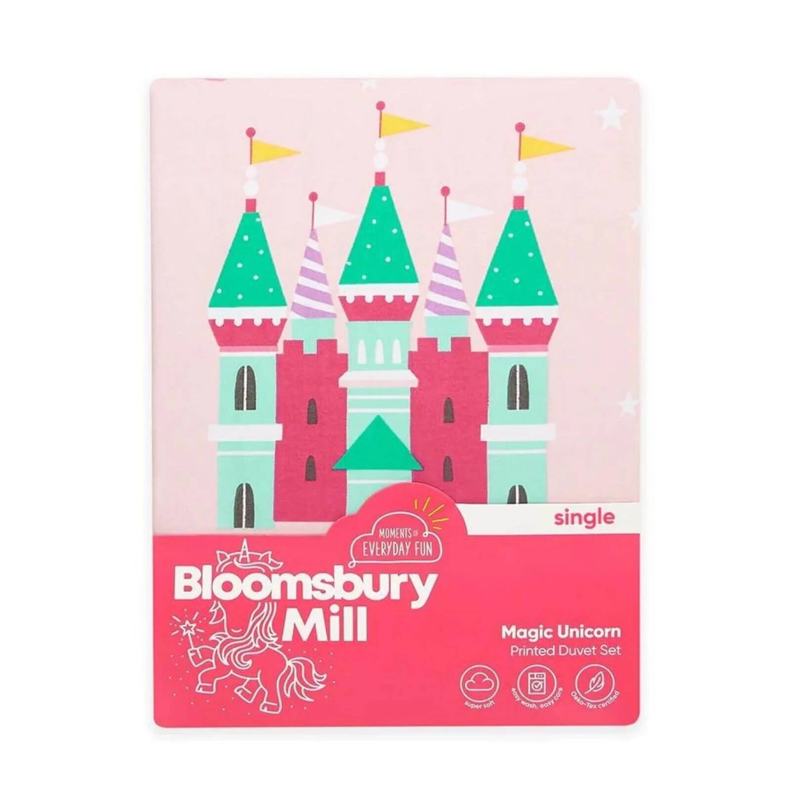 Bloomsbury Mill Single Duvet Set - Magic Unicorn - ebebek - Black Friday