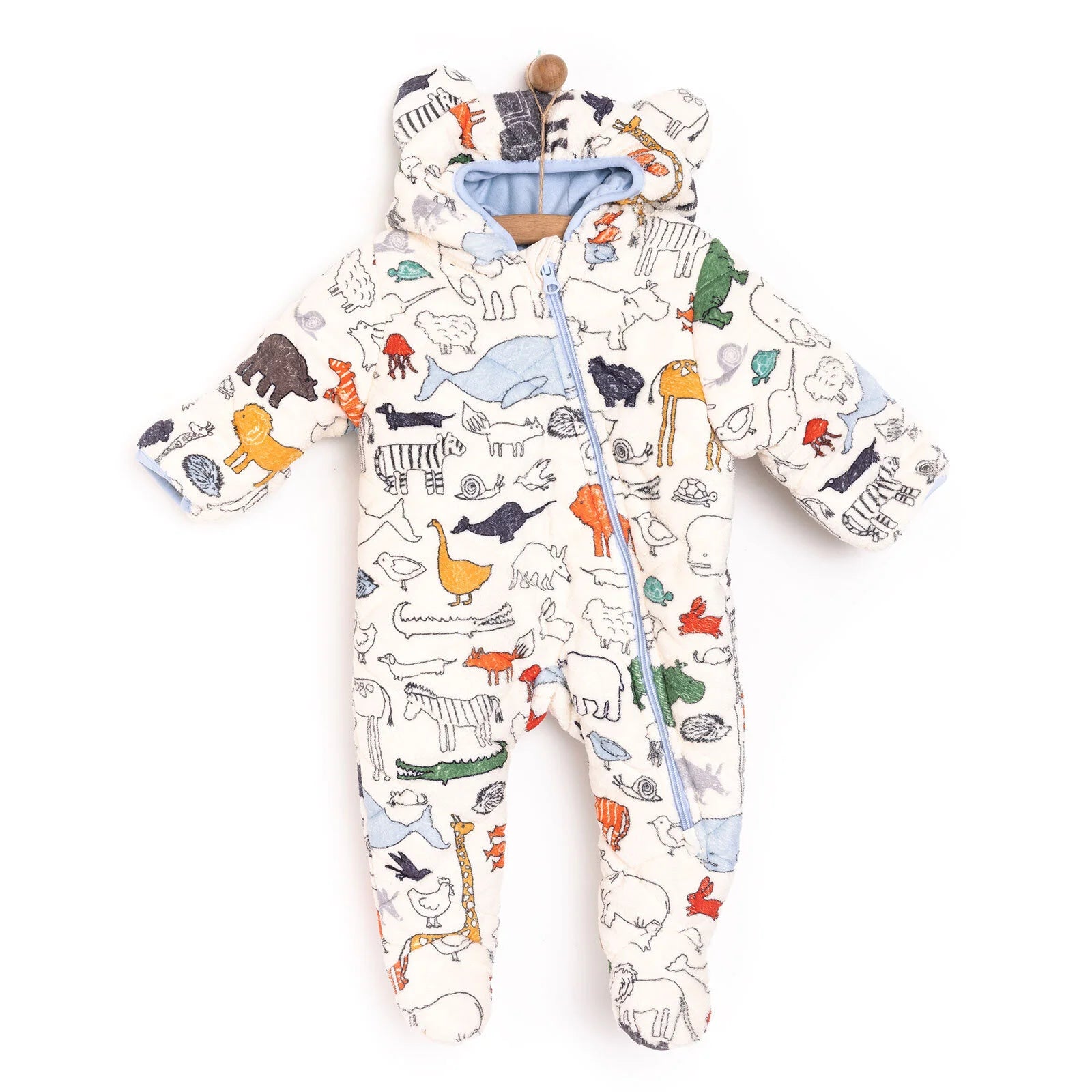 MidiMod Newborn Baby Boy Hooded - Footed Jumpsuit - ebebek - Black Friday