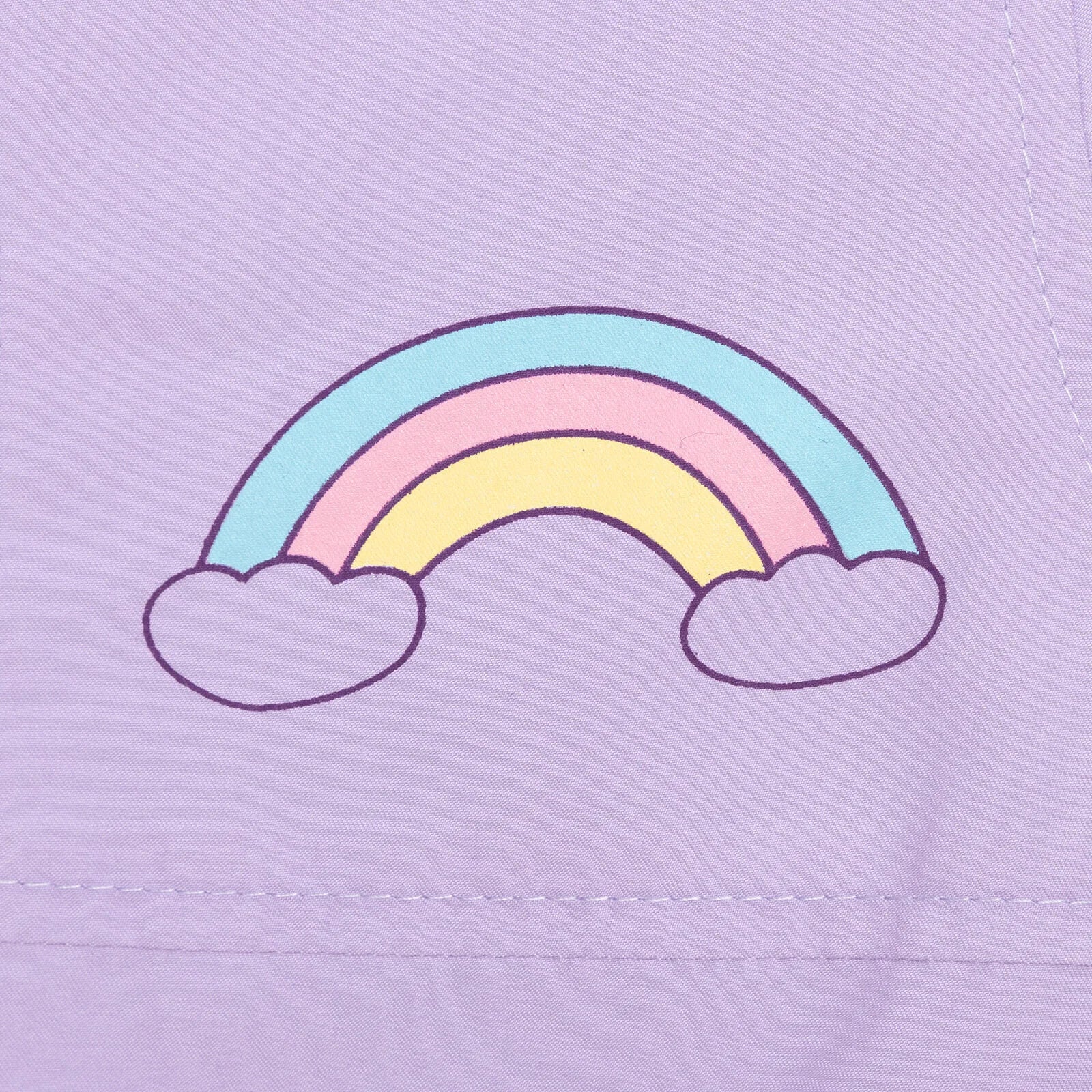 Midimod Basic Unicorn Printed Baby Girl Raincoat - Purple - ebebek - Black Friday