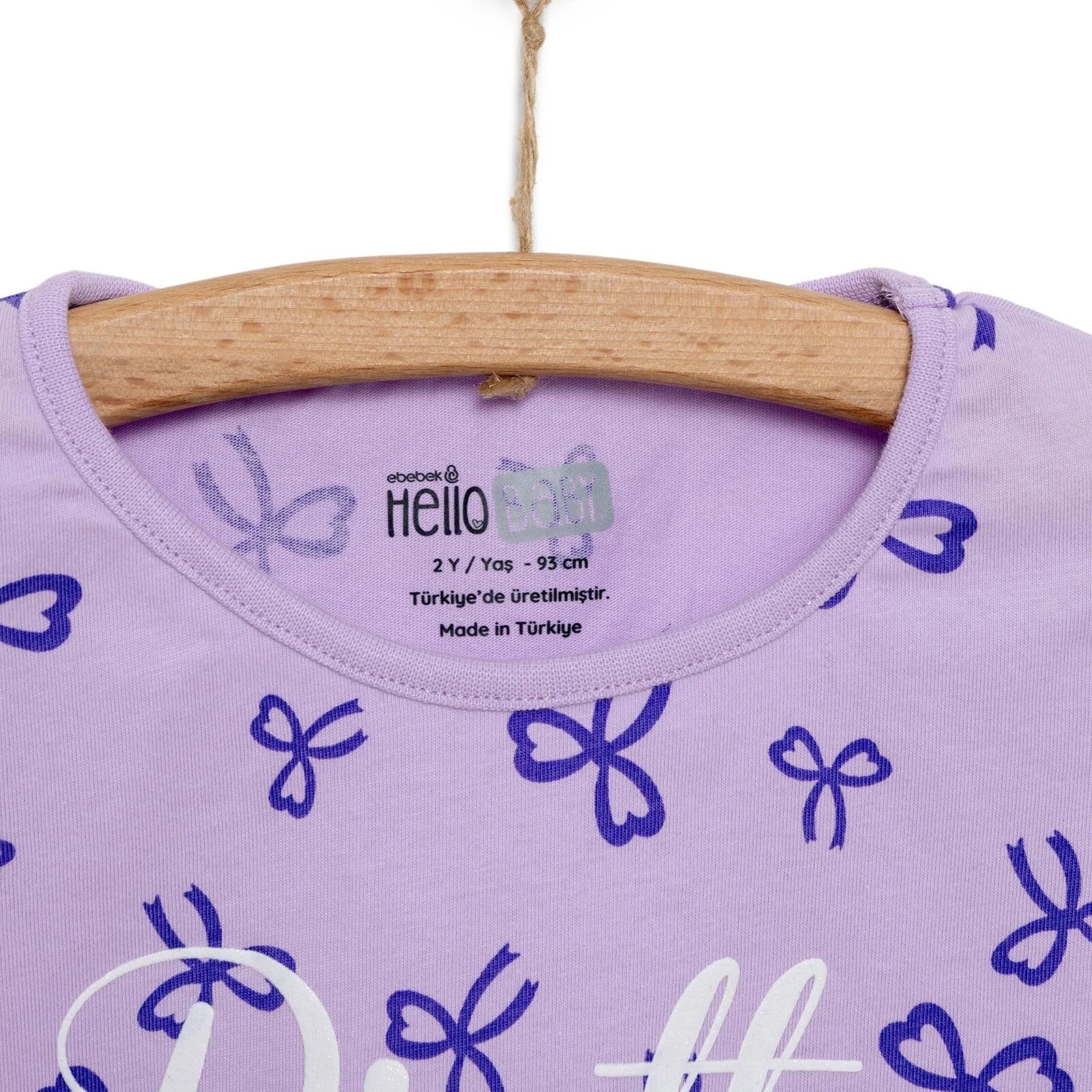 HelloBaby Basic Girl Ribbons Patterned Tshirt - Printed - ebebek - Black Friday