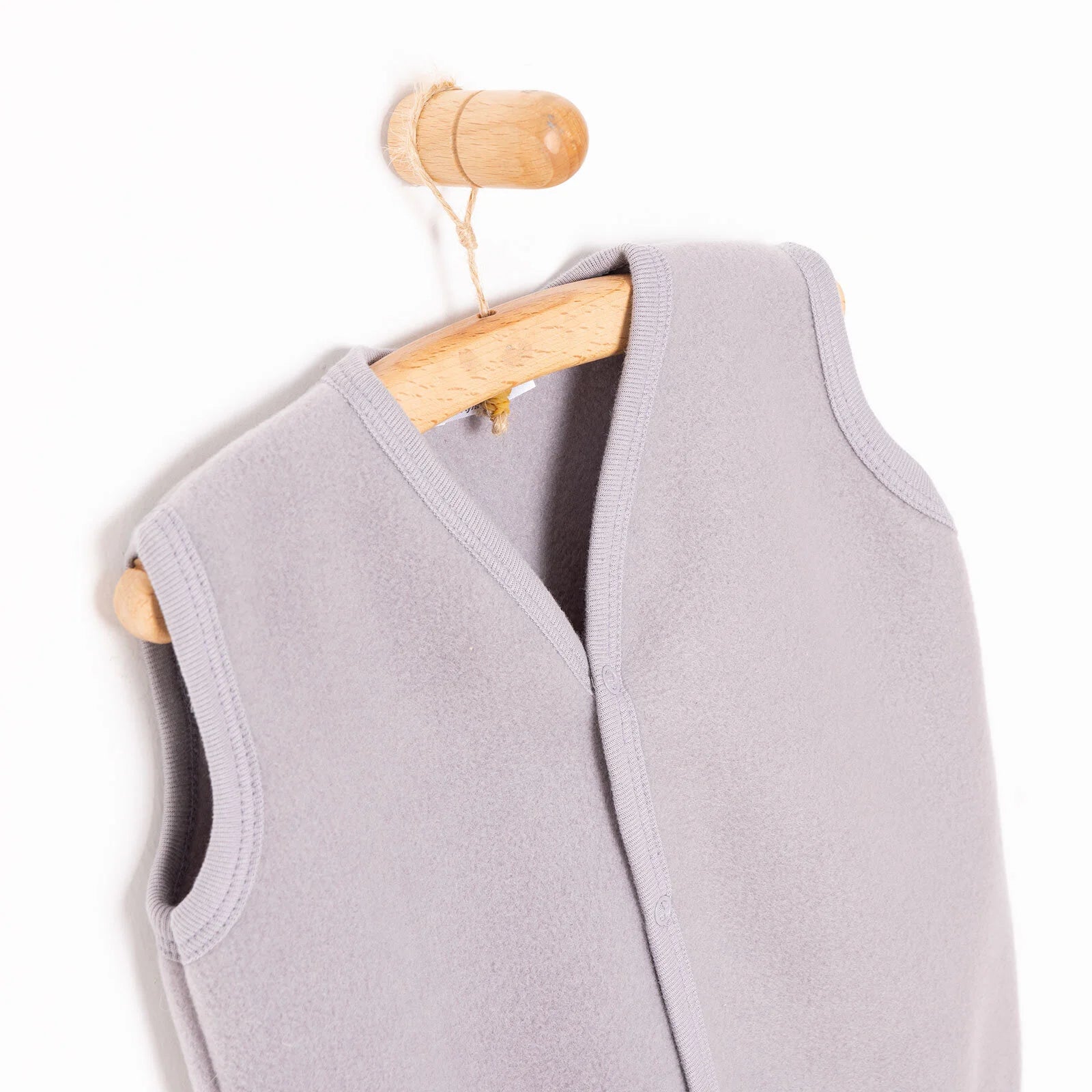 HelloBaby Basic Fleece Vest - Grey - ebebek - Black Friday