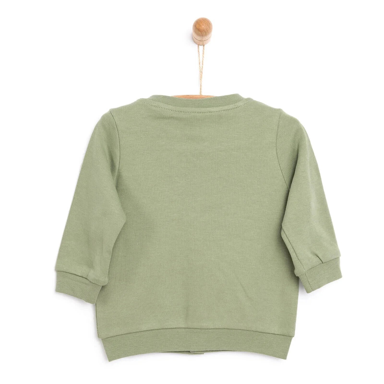 HelloBaby Basic Ribbed Cardigan - Khaki - ebebek - Black Friday