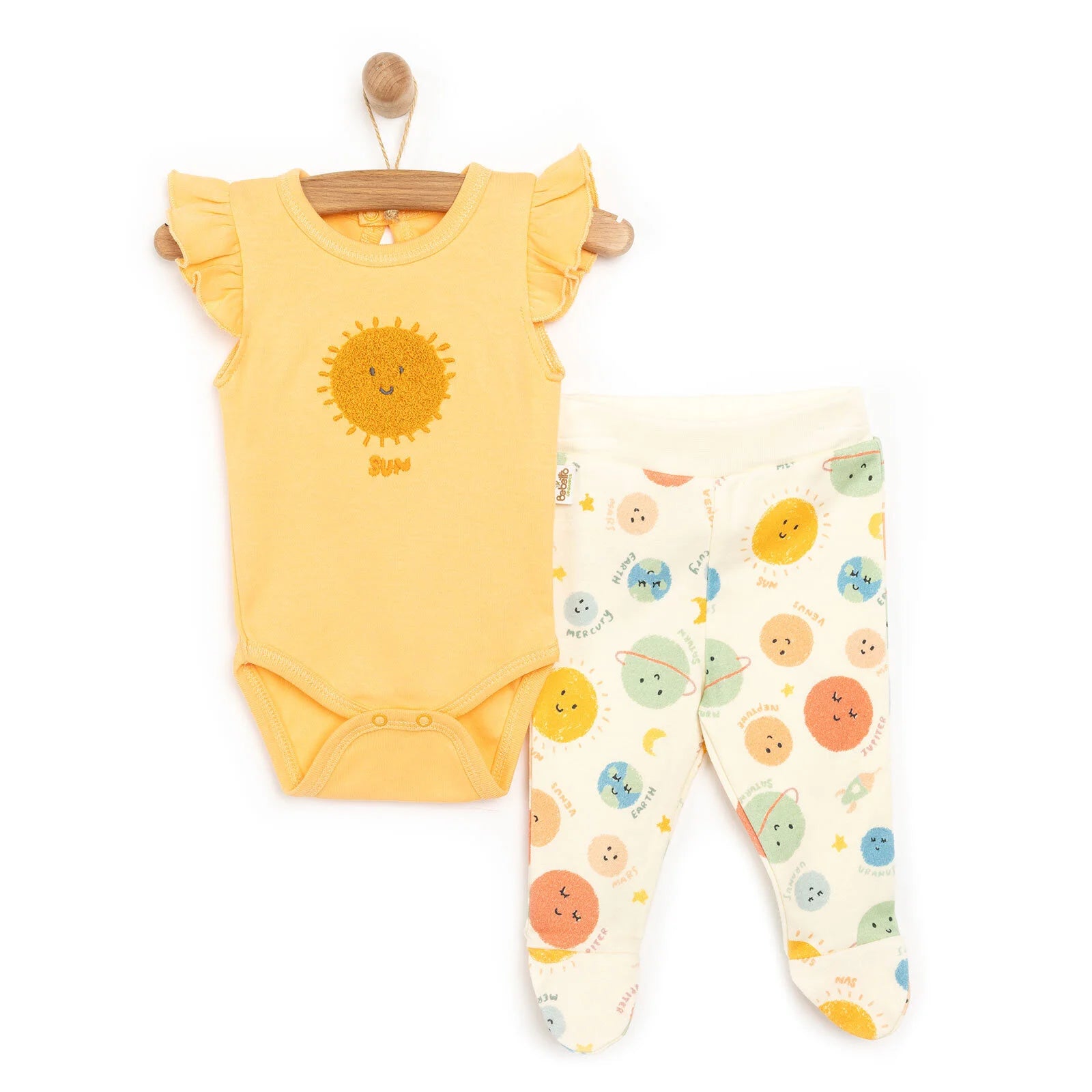 Bebetto Newborn Organic Cosmic Space Body - Orange - ebebek - Black Friday