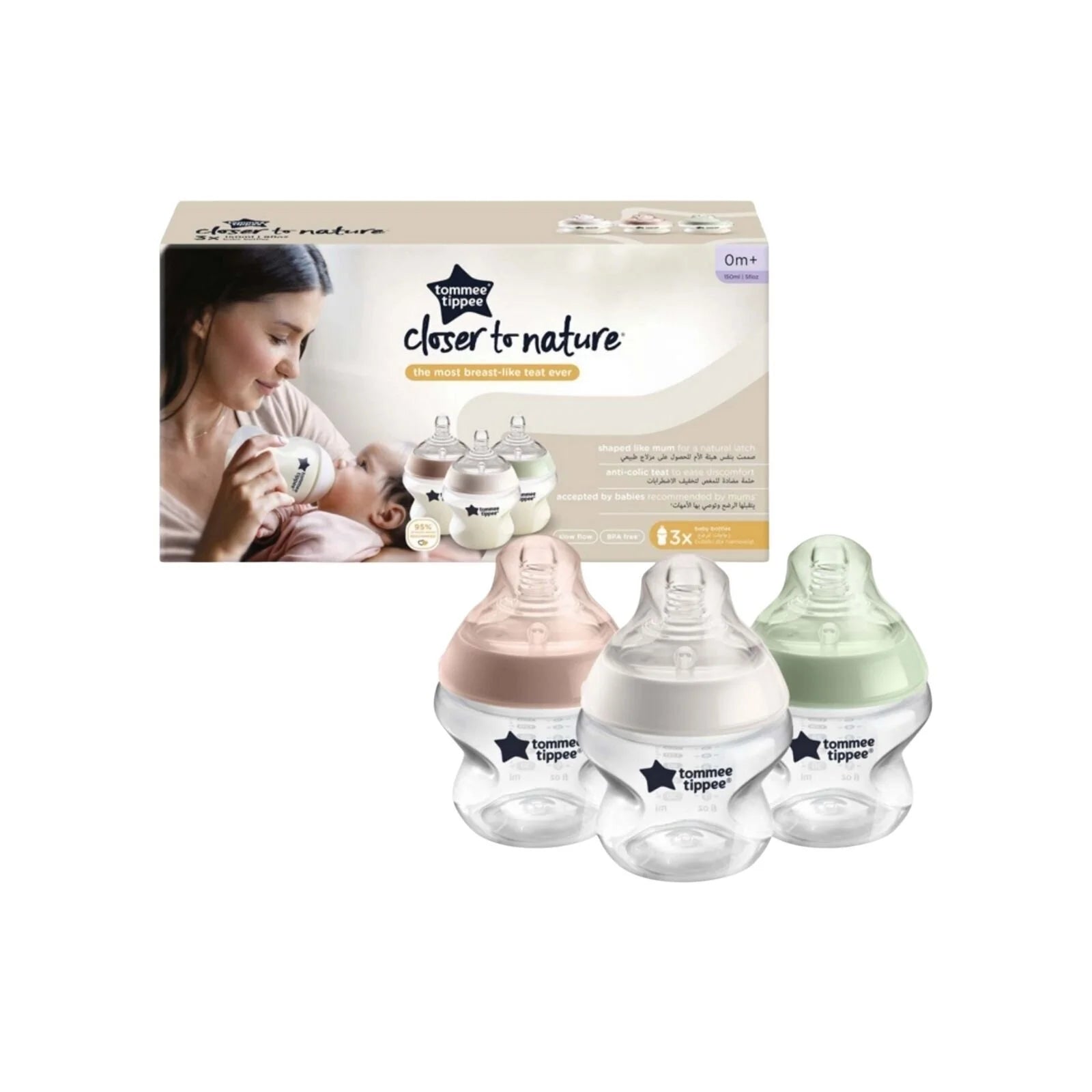 Tommee Tippee Closer To Nature Bottle 150ml Pack of 3 - ebebek - Black Friday