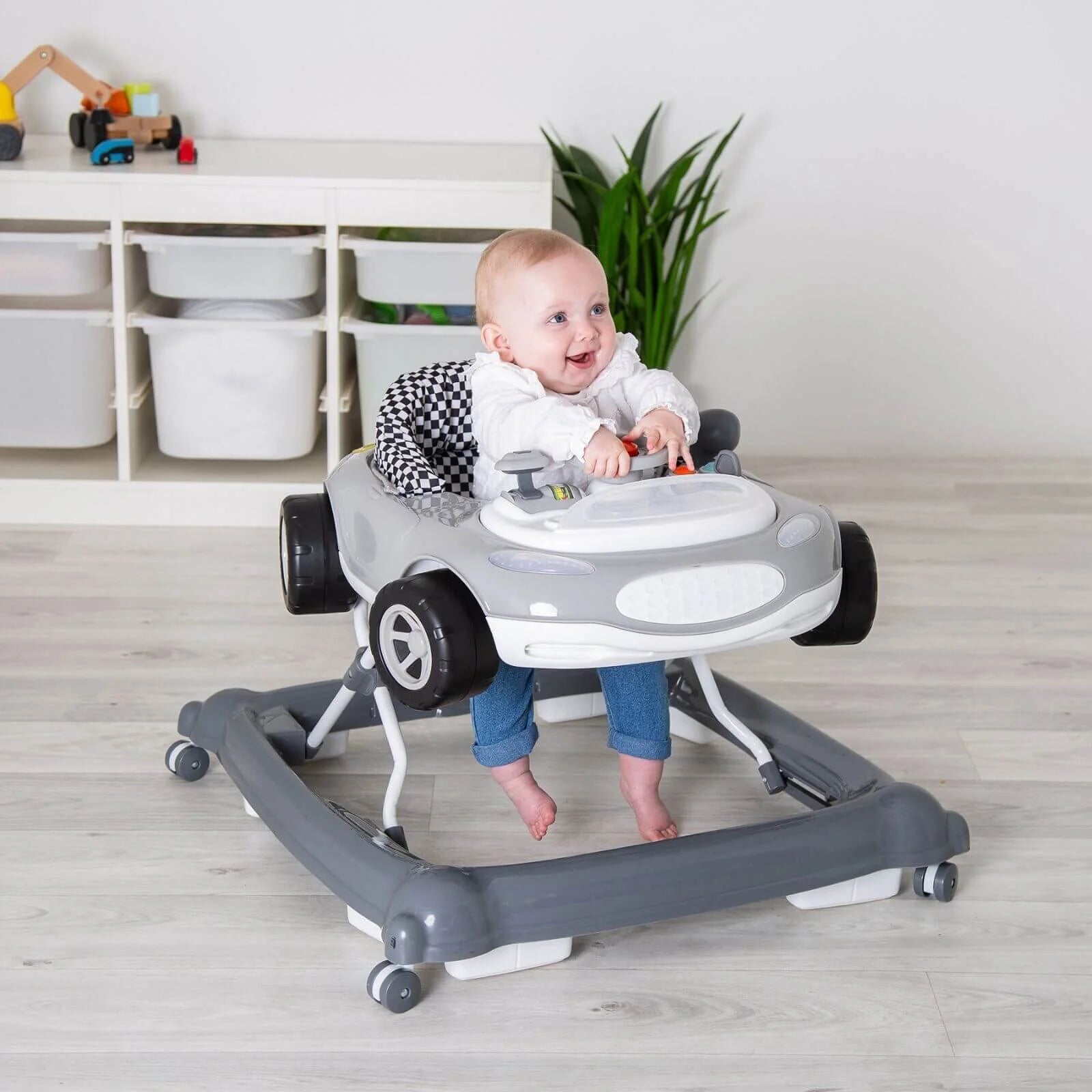 Red Kite Baby Go Round Race Sporty Car Electronic Walkers - Grey - ebebek - Black Friday