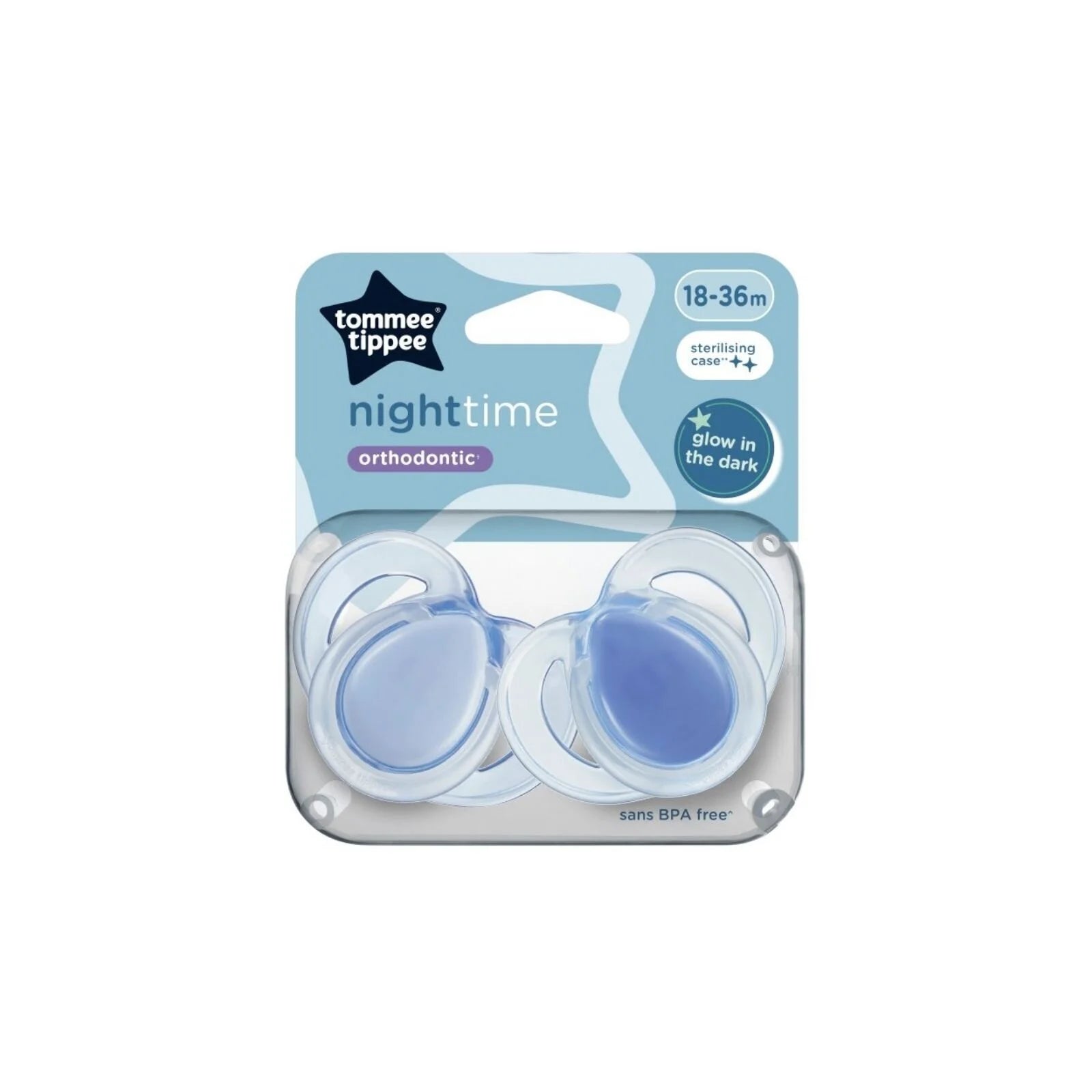Tommee Tippee Night Time Soother 18 - 36 months Pack of 2 Assorted - ebebek - Black Friday