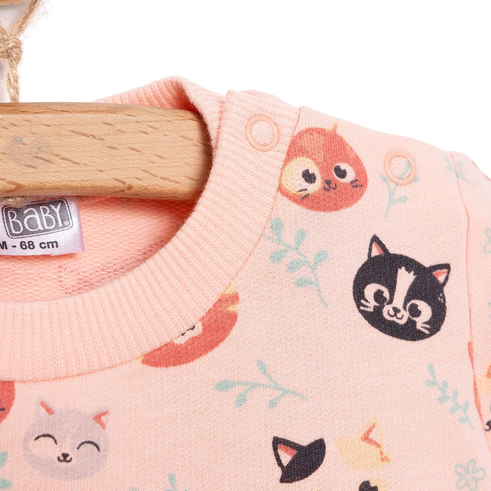 HelloBaby Basic Cat Sweatshirt - Printed - ebebek - Black Friday