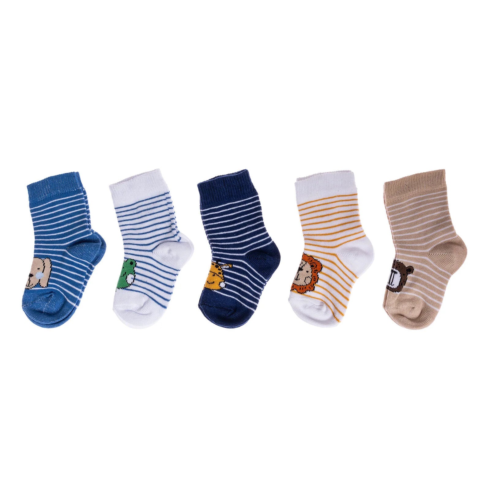 HelloBaby Ankle Socks 5 pcs - Blue Printed - ebebek - Black Friday