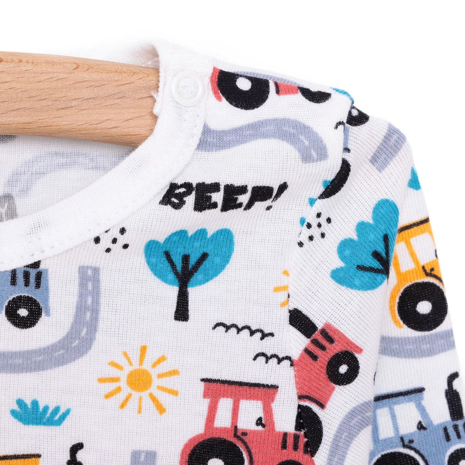 HelloBaby Boy Long Sleeve Bodysuit - Ecru - ebebek - Black Friday