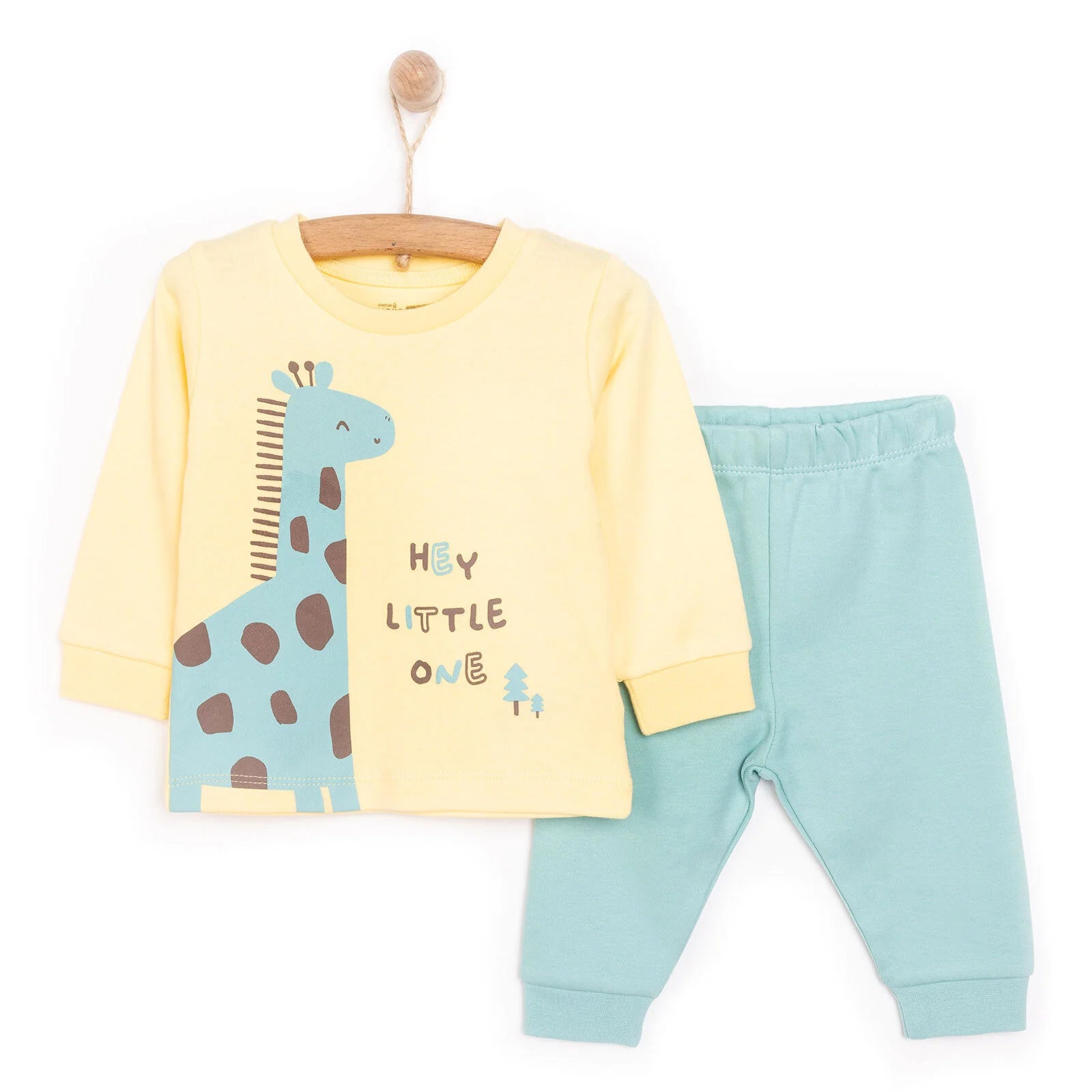 HelloBaby Baby Boy Long Sleeve Pyjamas Set - Yellow - ebebek - Black Friday