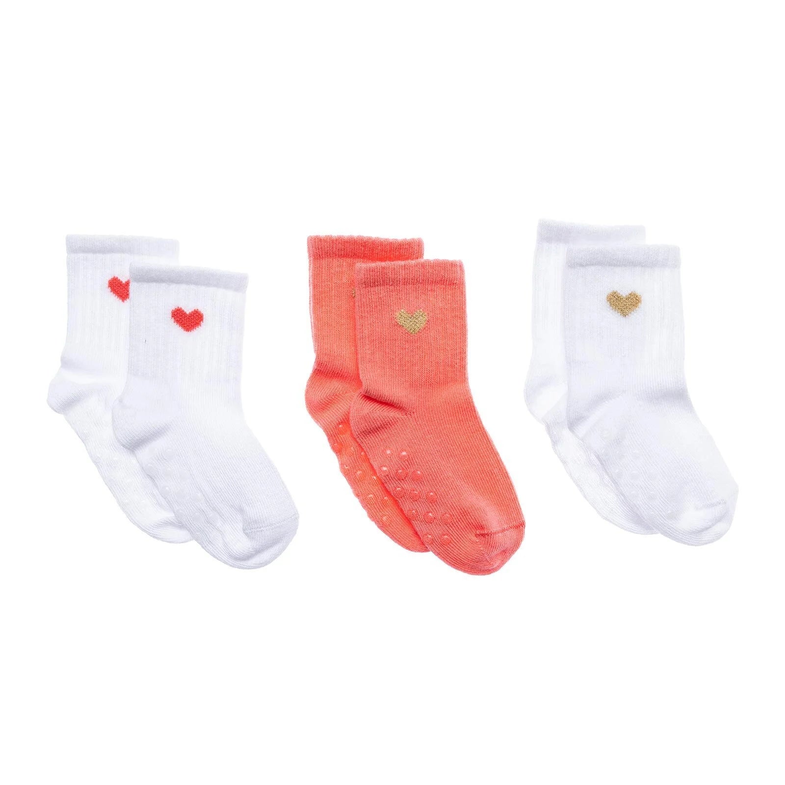 HelloBaby Girl Non - Slip Baby Socks 3 Pck - White - ebebek - Black Friday