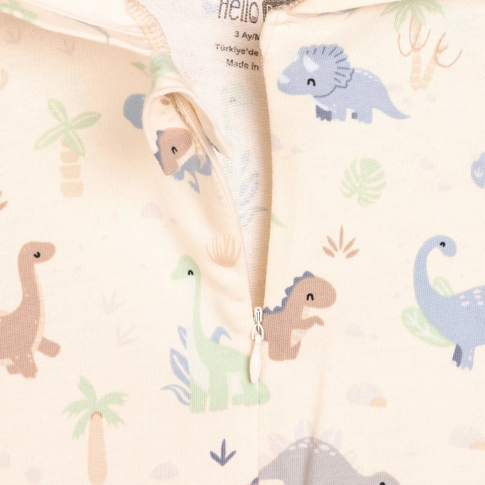 HelloBaby Newborn Boy Hooded Jumpsuit - Ecru - ebebek - Black Friday