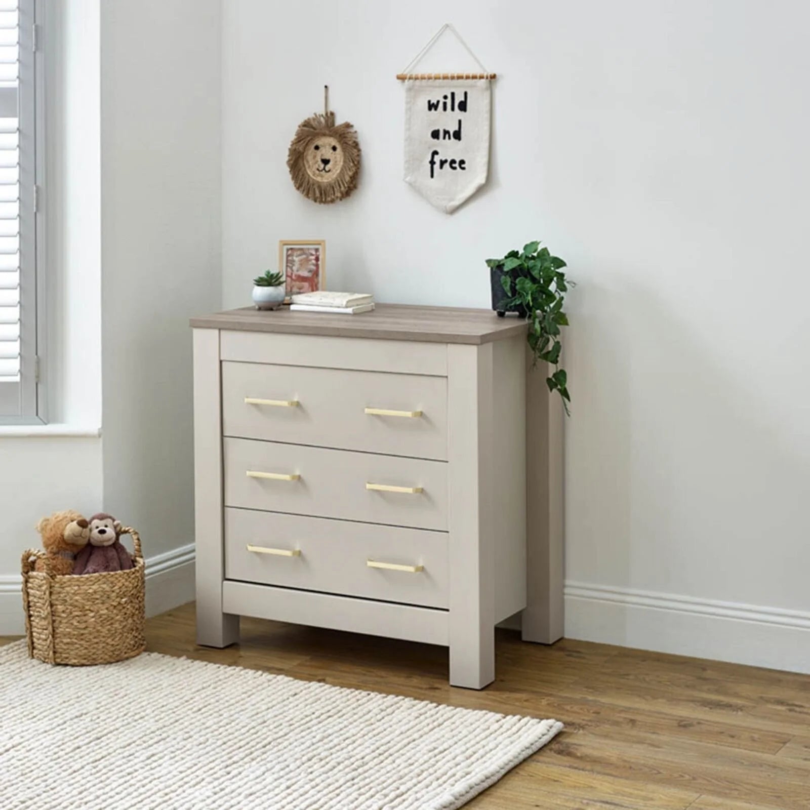 Charnwood Bordeaux Dresser & Baby Changer - Oatmeal Oatmeal - ebebek - Christmas