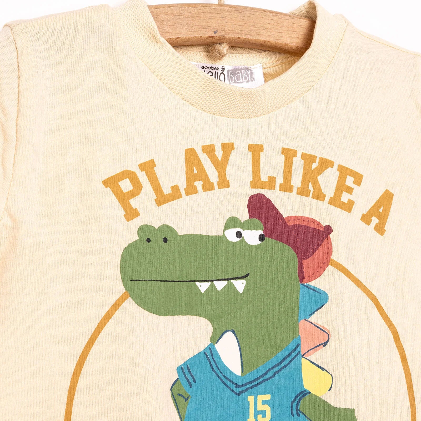 HelloBaby Basic Boy Tshirt Short - Light Brown - ebebek - Black Friday