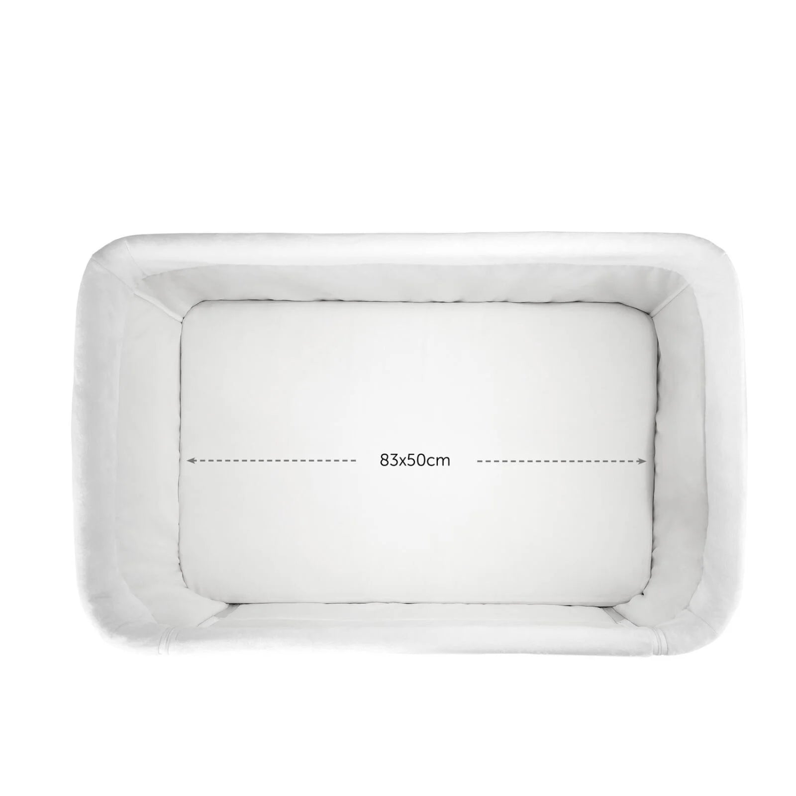 Hauck Face to Me 2 Bedside Crib - Melange Grey - ebebek - Black Friday