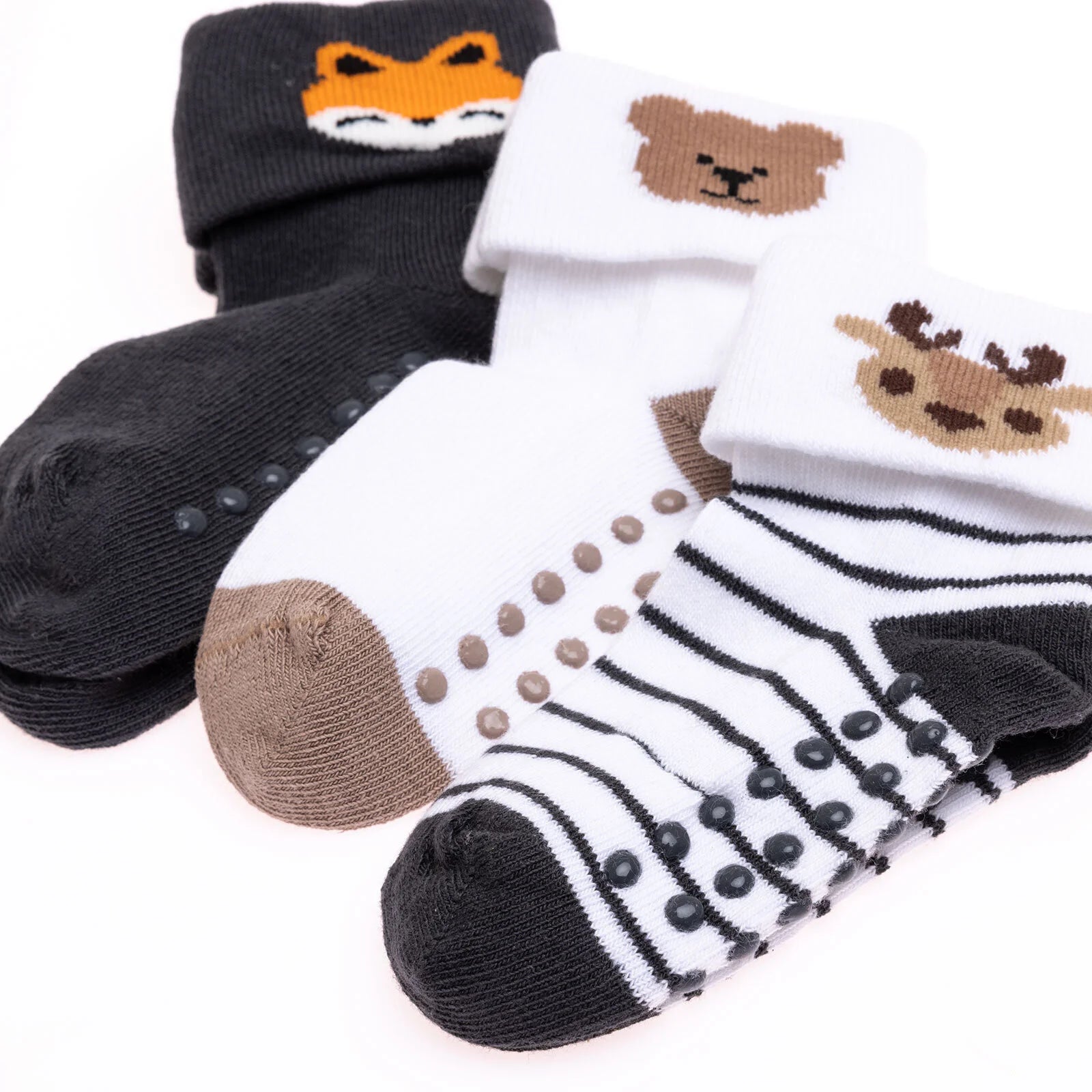 HelloBaby Boy Baby Socks 3 Pack - Dark Grey - ebebek - Black Friday