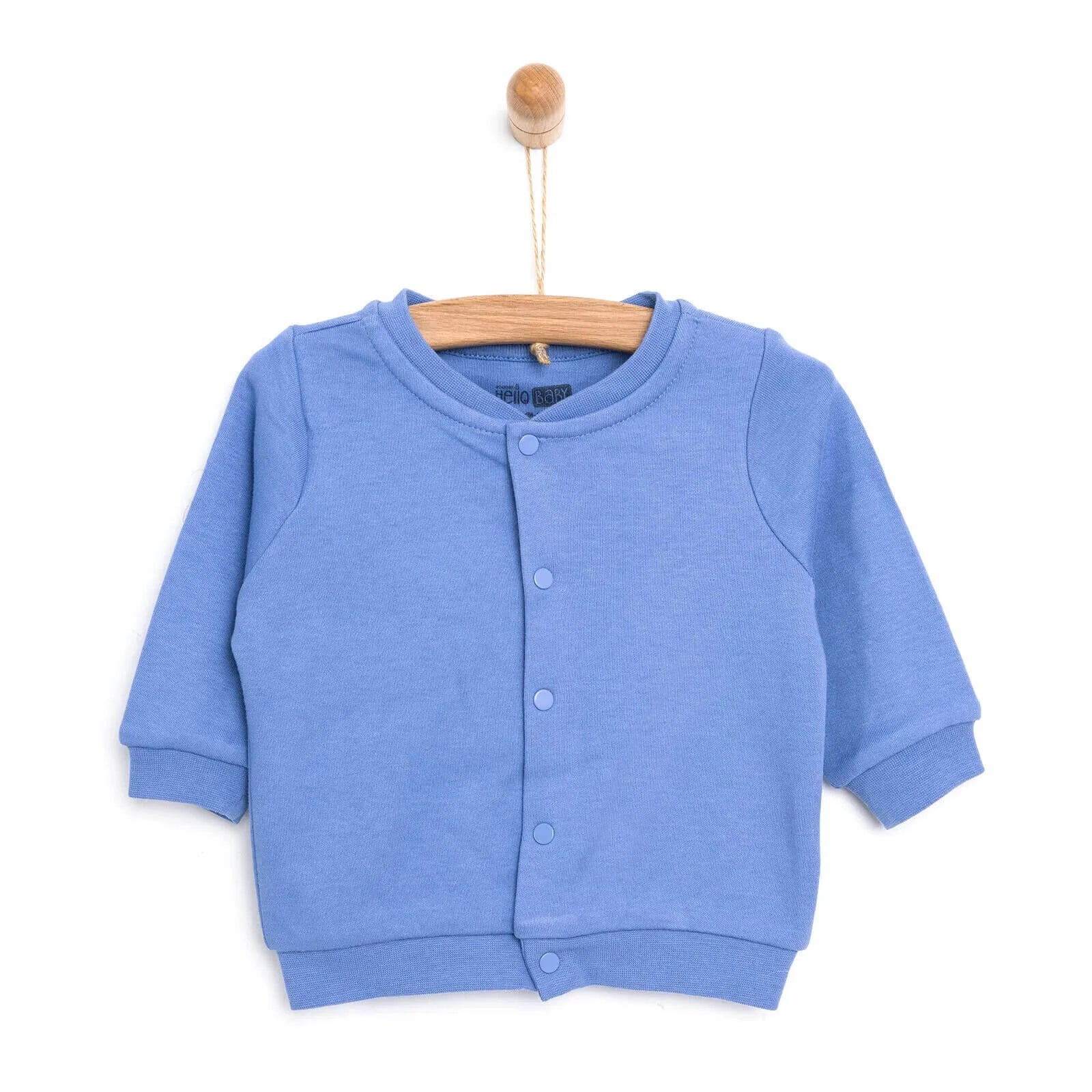 HelloBaby Basic Ribbed Cardigan - Blue - ebebek - Black Friday