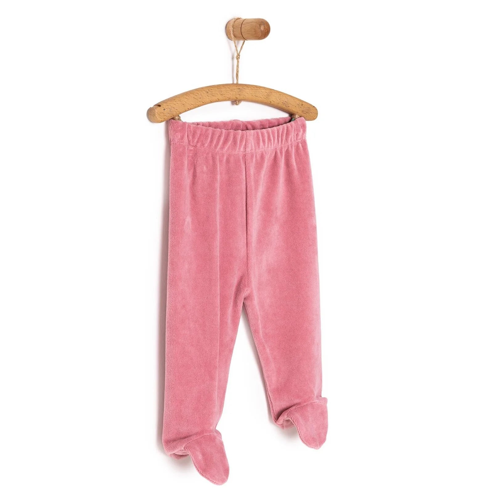 HelloBaby Girl Velvet Footed Bottom - Dark Pink - ebebek - Black Friday