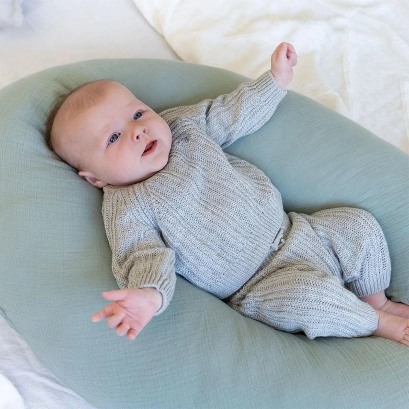 Doomoo Comfy Big Muslin Maternity Pillow - Green - ebebek - Black Friday