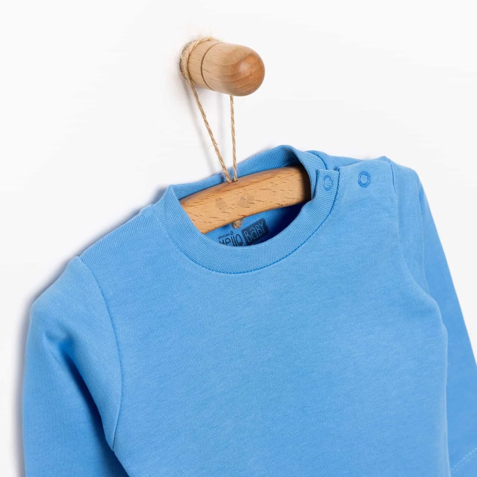 HelloBaby Basic Interlock Long Sleeve T - Light Blue - ebebek - Black Friday