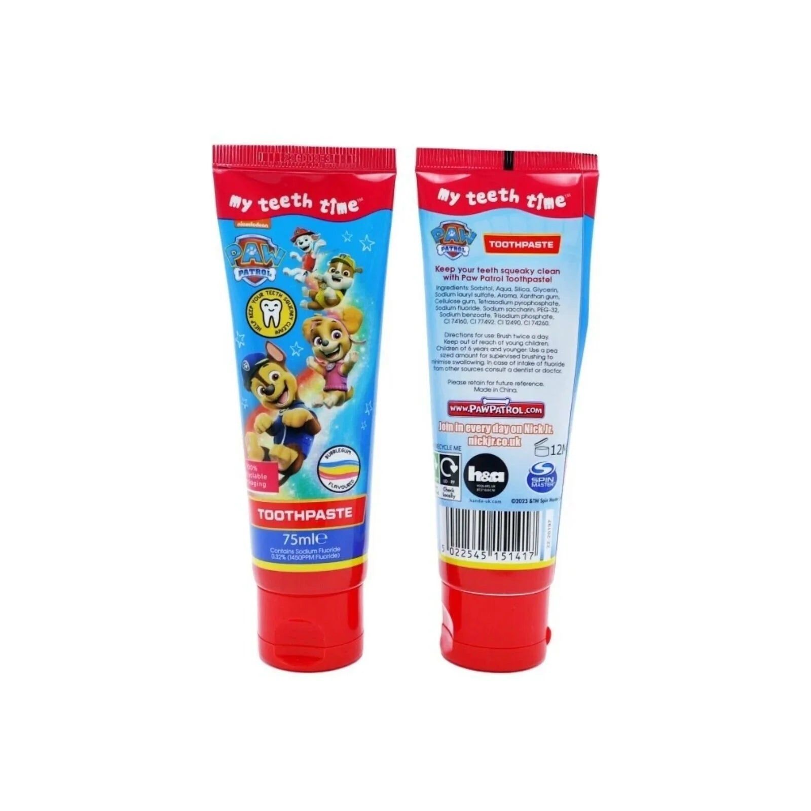 Paw Patrol Bubble Gum Flavour Toothpaste 75ml - ebebek - Black Friday