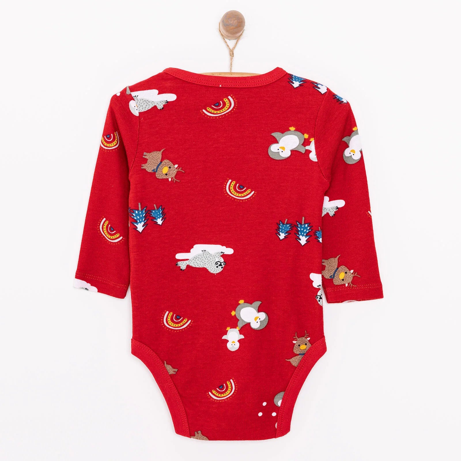 HelloBaby Baby Boy Long Sleeve Body - Red - ebebek - Black Friday