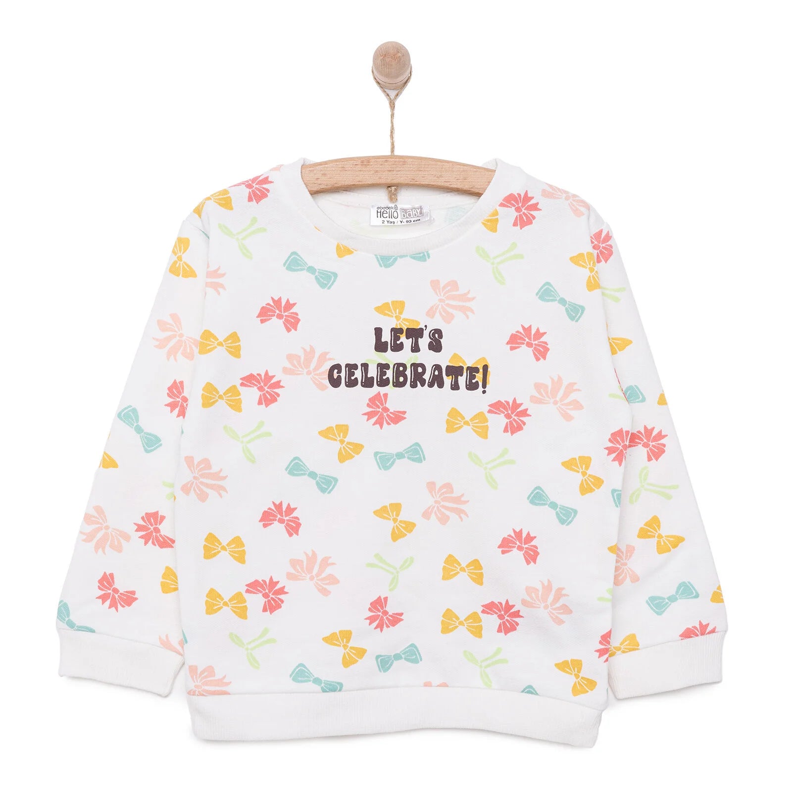 HelloBaby Basic Low Raised Sweatshirt - Printed - ebebek - Black Friday