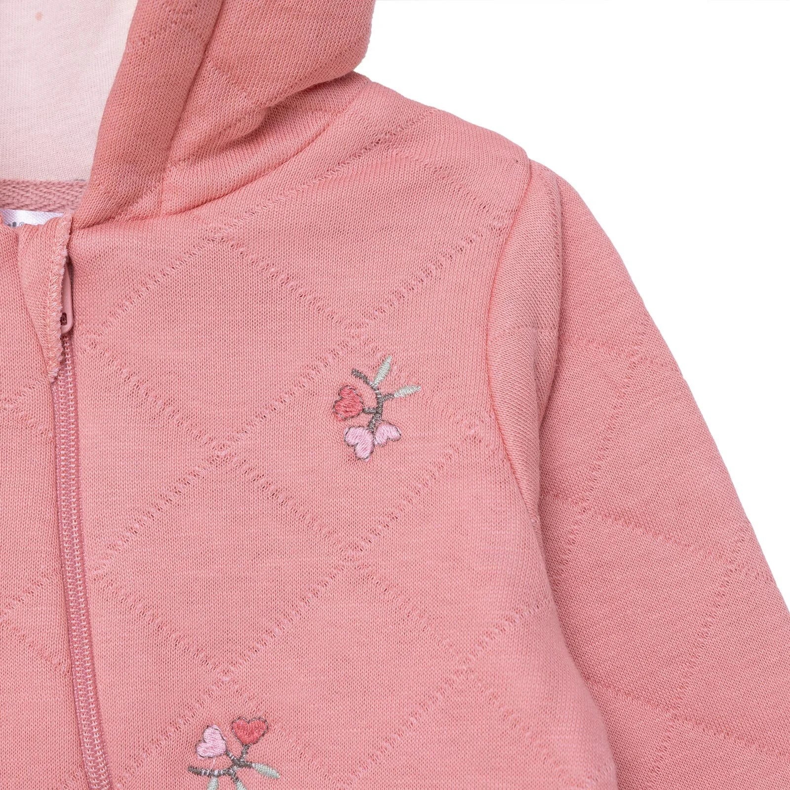 Bebetto Newborn Footless Jumpsuit - Light Rose - ebebek - Black Friday